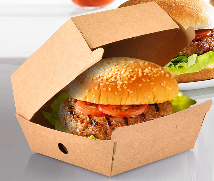 Burger box KRAFT SINGLE M/L/XL/XXL [50 ks]