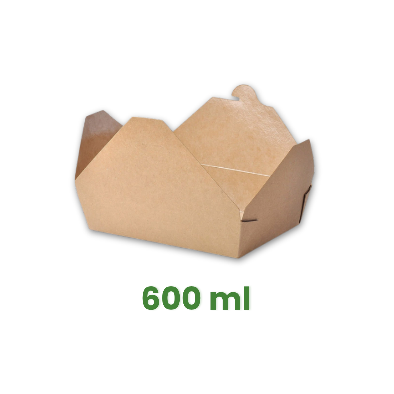 Delibox 600 ml, 130×115×63 mm, no1 Kraft hnědý [50 ks]