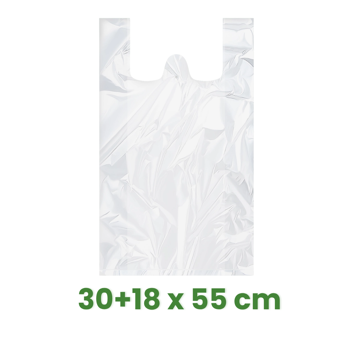 Taška 30+18 x 55 cm, 10 kg bílá [100 ks]