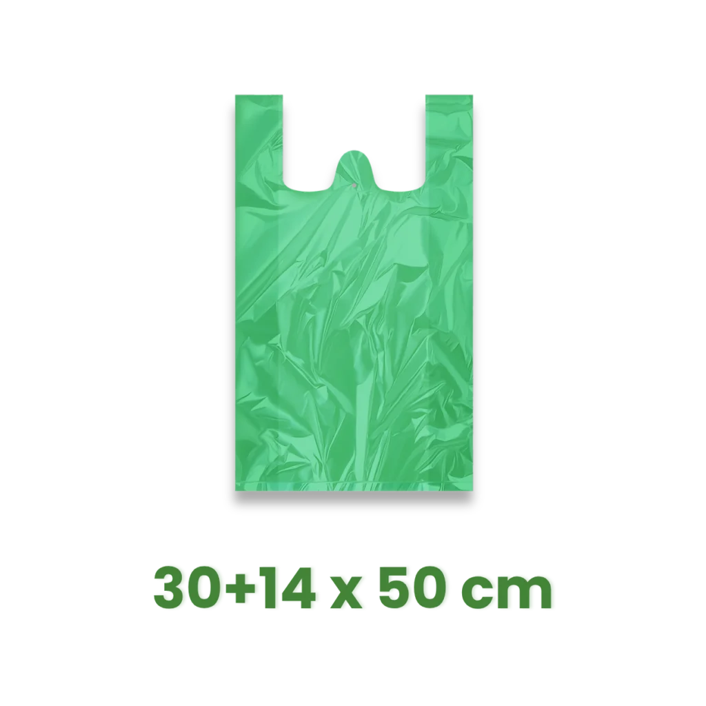 Taška 30+14 x 50 cm, 10kg zelená