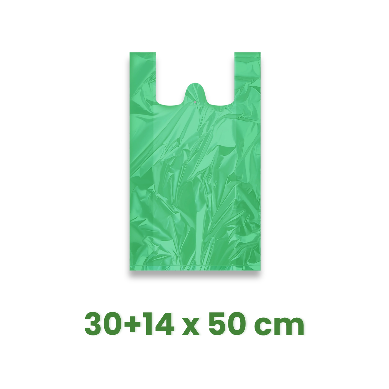 Taška 30+14 x 50 cm, 10 kg zelená [100 ks]