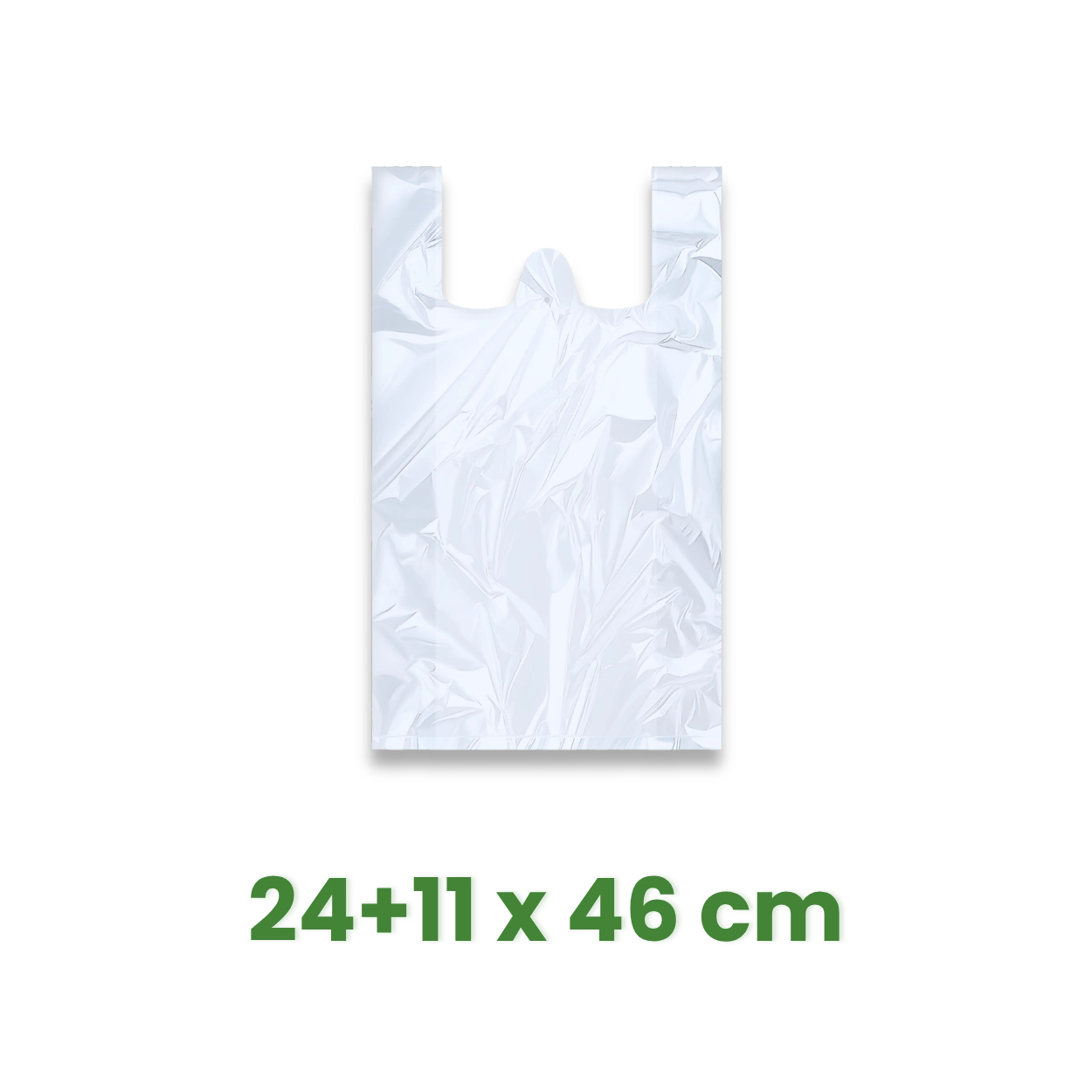 Taška 24+11 x 46 cm, 5kg bílá extra silná [100 ks]