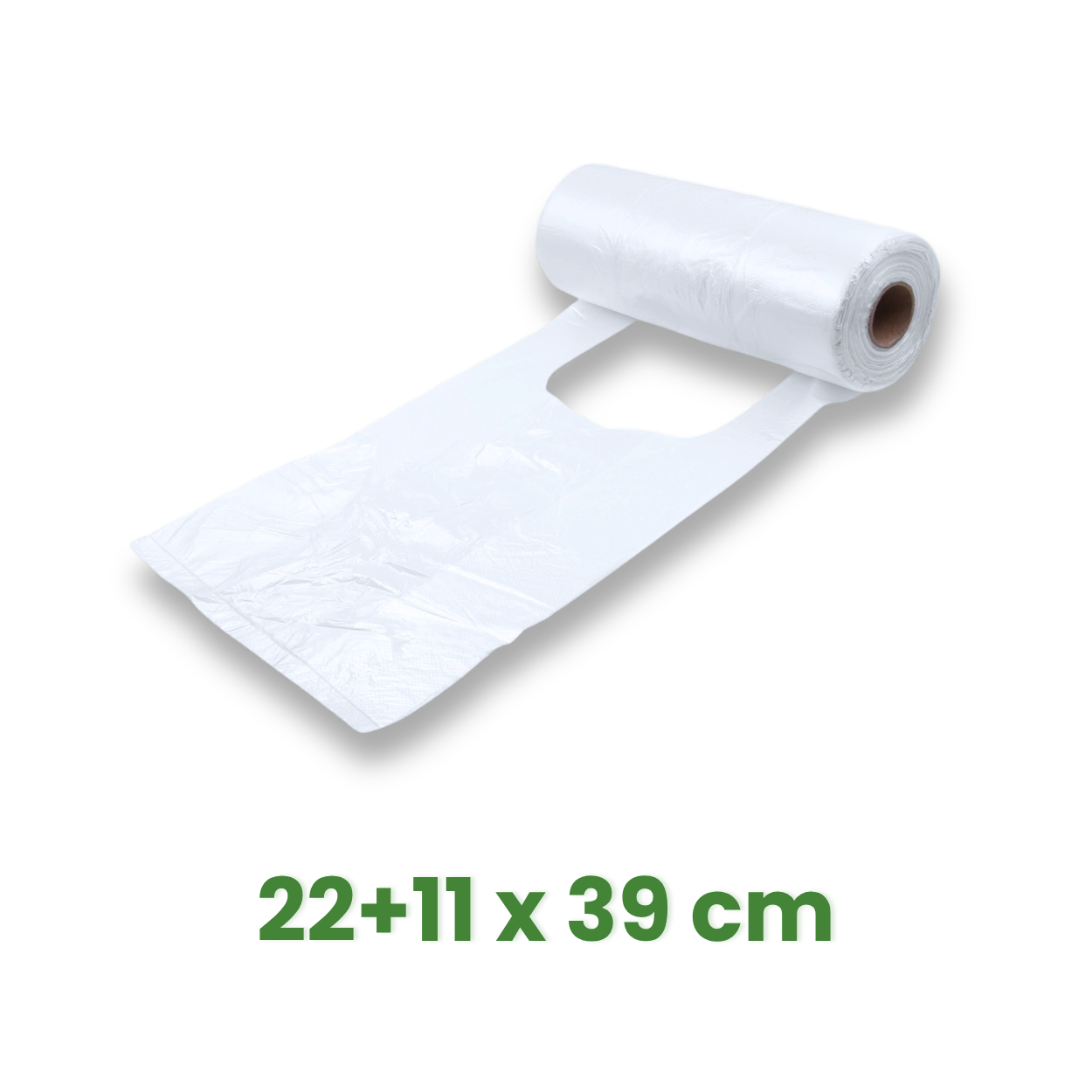Taška 22+11 x 39 cm, 3kg transparentní na roli [250 ks]