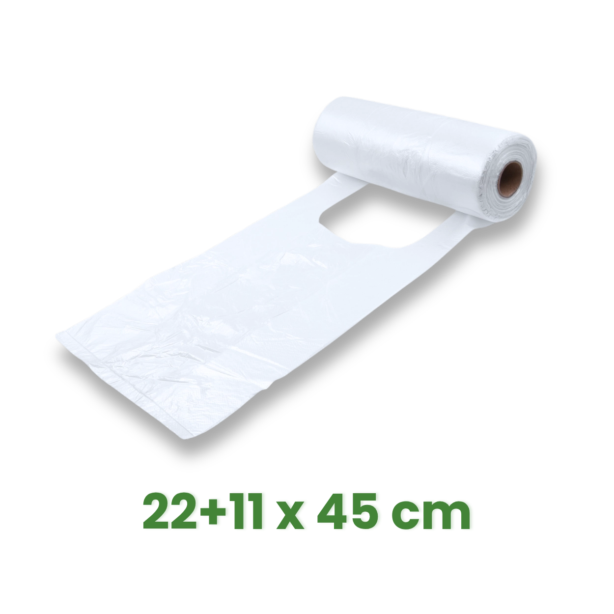 Taška 22+11 x 45 cm, 5kg transparentní na roli [200 ks]