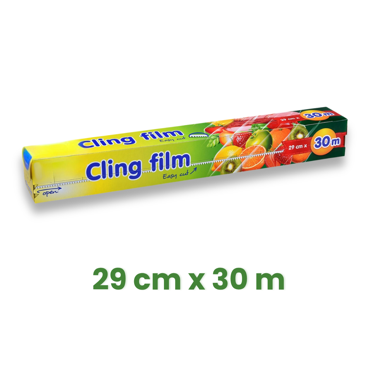Potravinová fólie 29 cm x 30 m v řezacím boxu, 9 µm [1 ks]