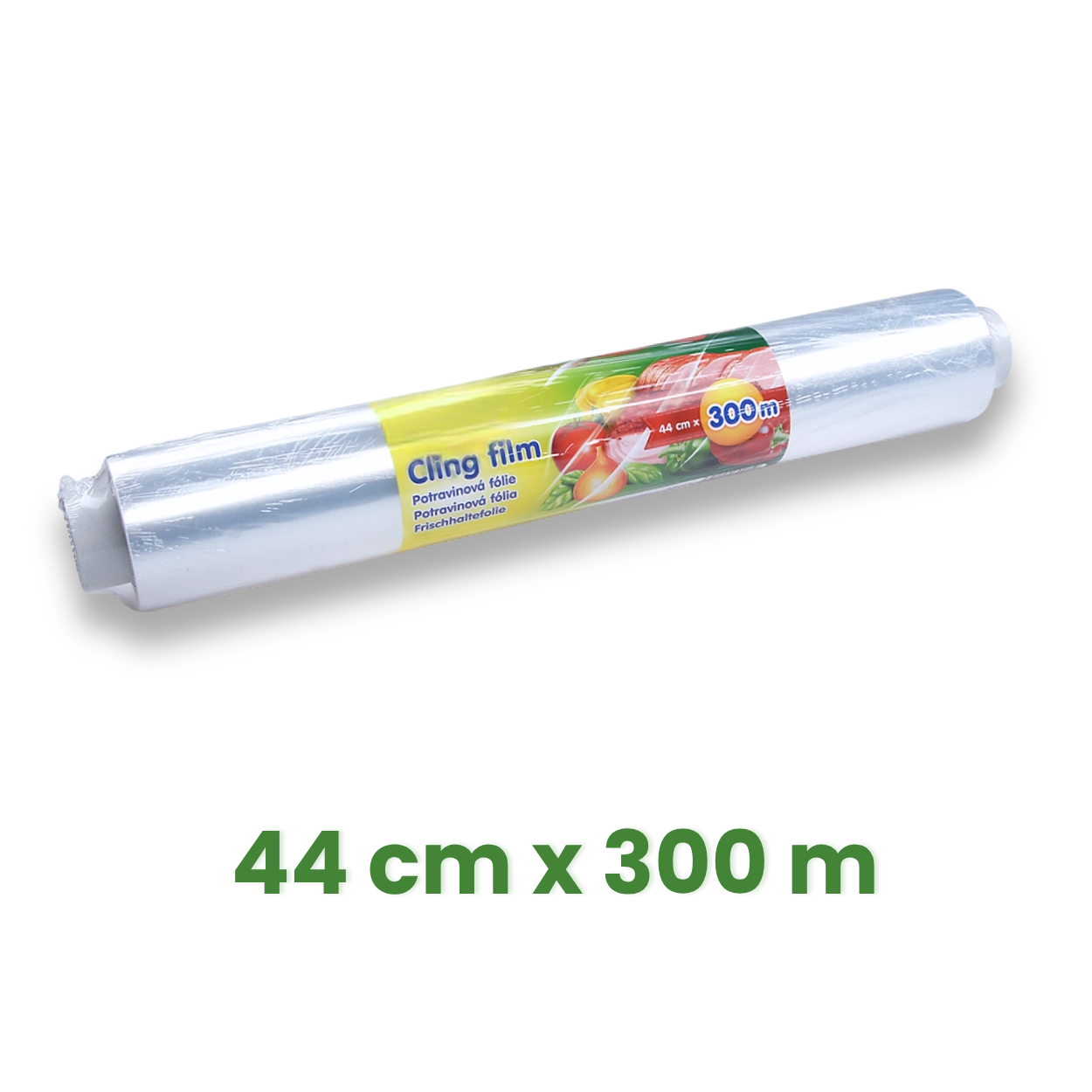 Potravinová fólie 44 cm x 300 m, 9µm, jednotlivě balená [1 ks]