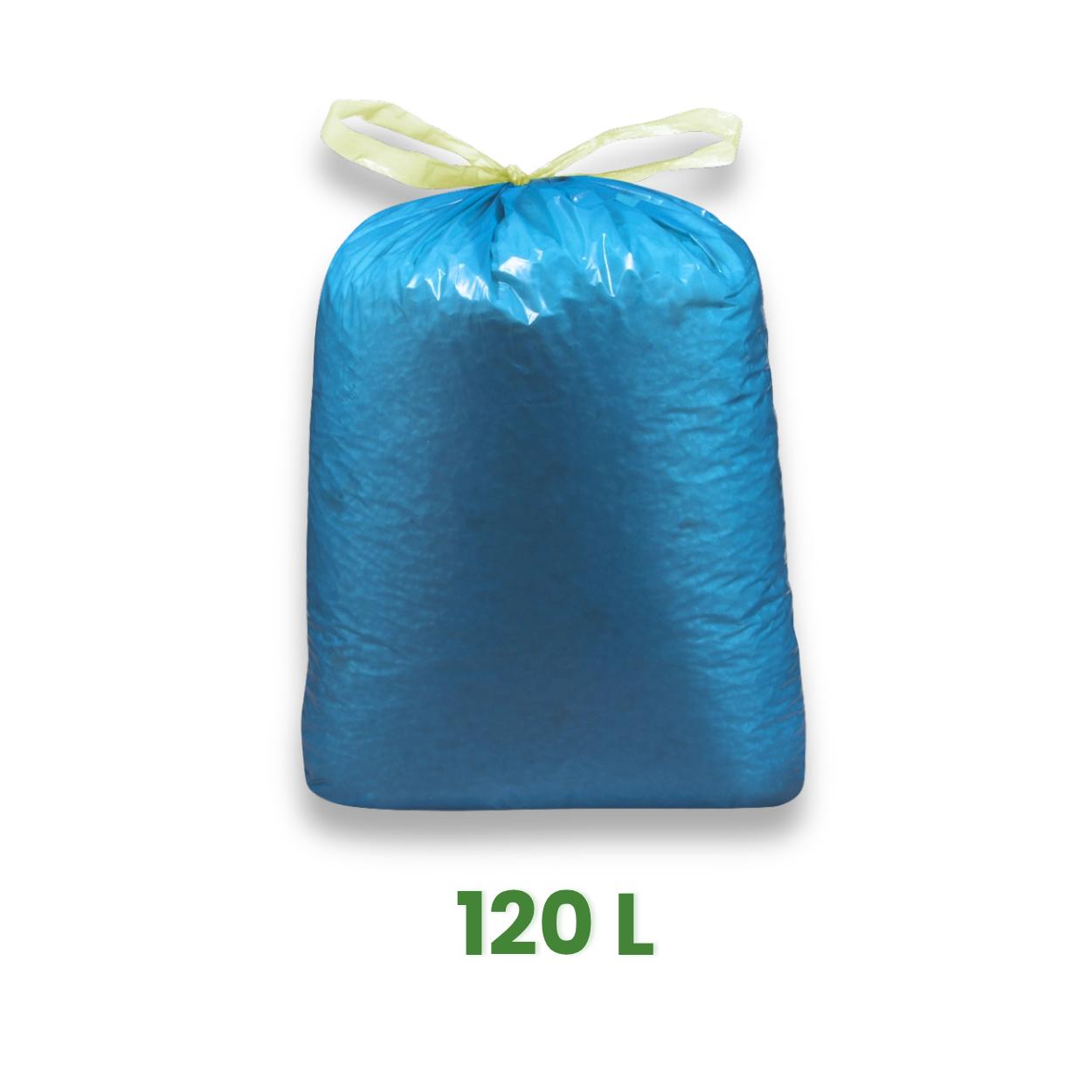 Pytel na odpadky 120 L, 70 x 100 cm, zatahovací modrý [25 ks]
