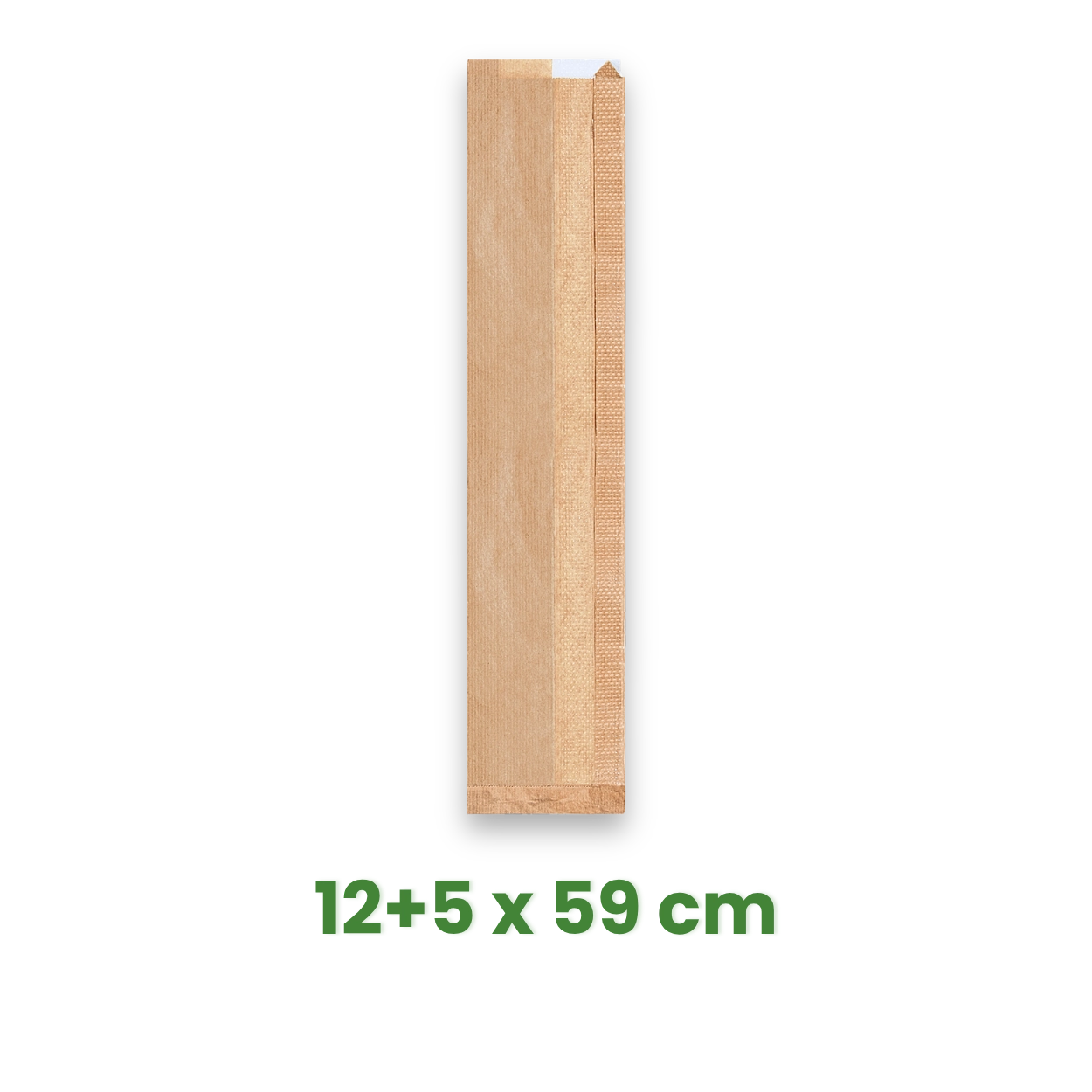 Papírový sáček s okénkem 12+5 x 59 cm, Baguette [1000 ks]