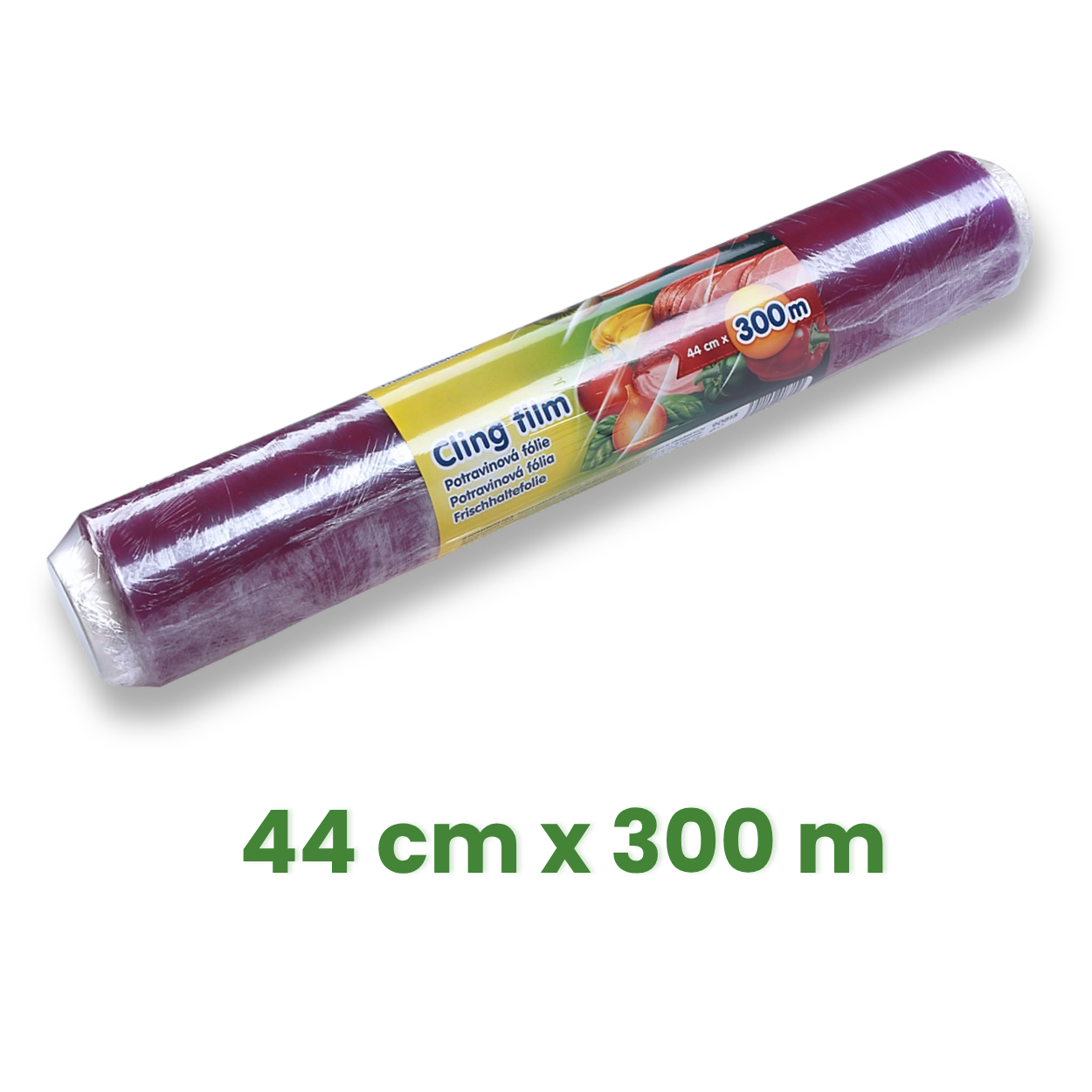 Potravinová fólie 44 cm x 300 m, 8µm, jednotlivě balená [1 ks]
