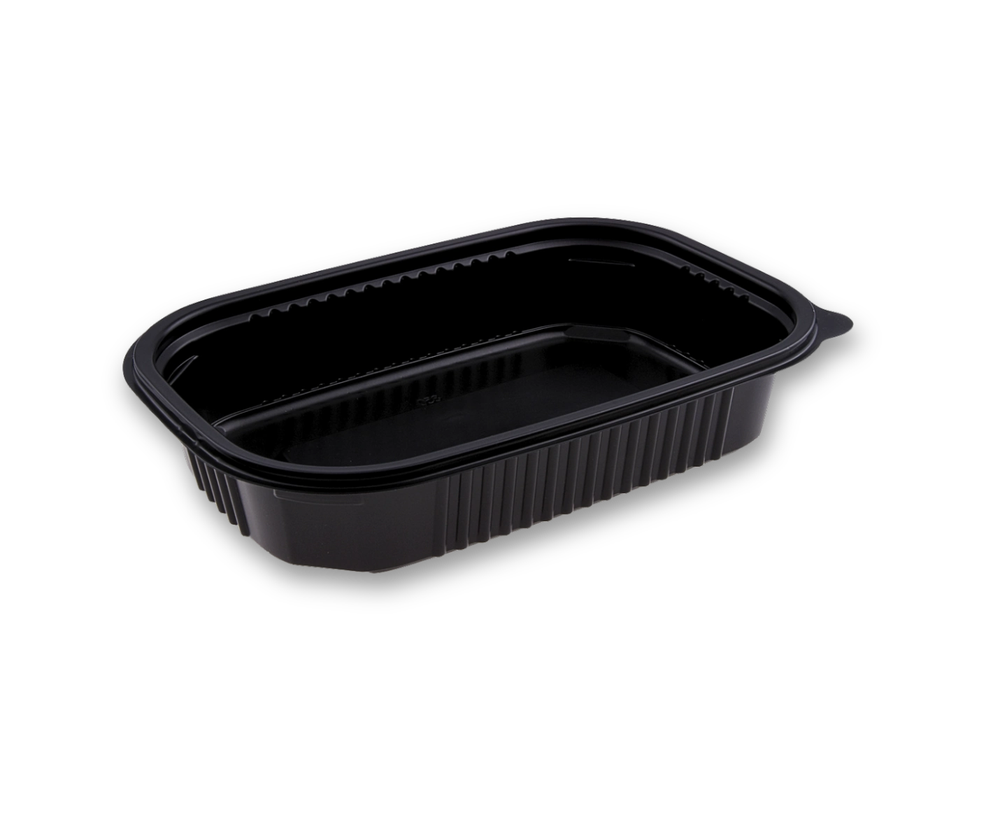 Menu mísa černá do mikrovl. trouby 850 ml, M 22x15 x 4,5 cm (PP) [50 ks]