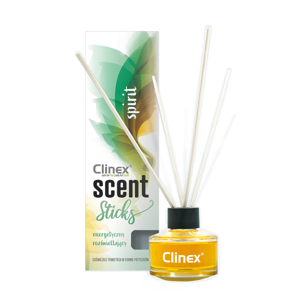 CLINEX scent SPIRIT 45ml– Vonné tyčinky s dlouhotrvající svěžestí