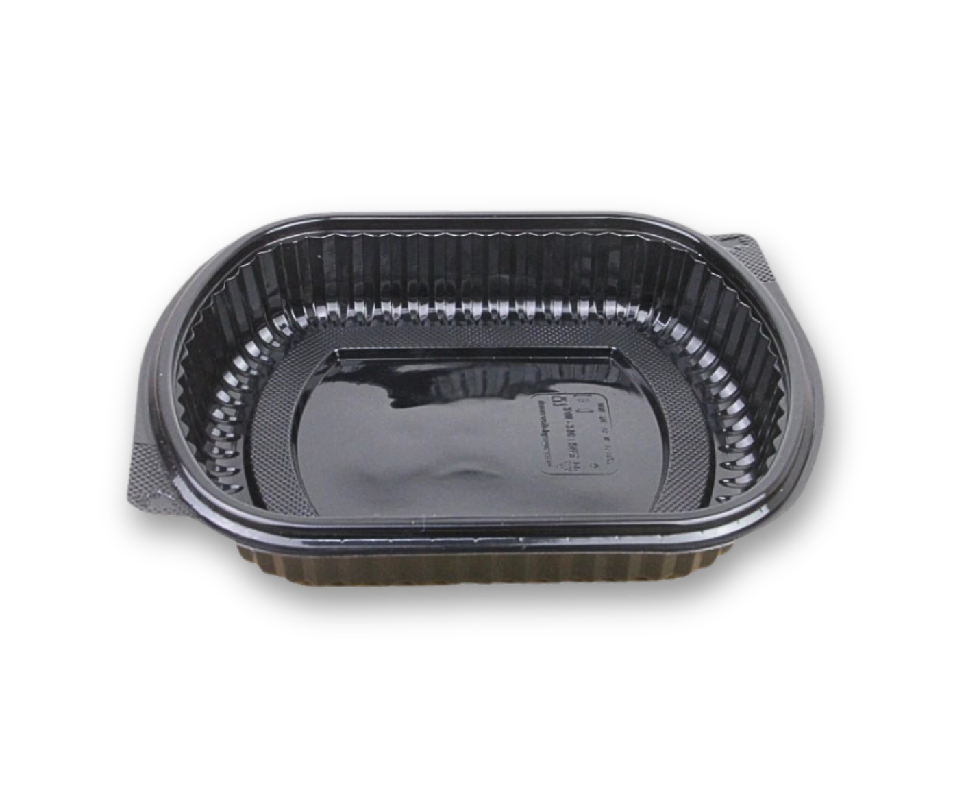 Menu mísa PP/Microwave černá 1-dílná včetně víčka (PP) [50 ks]