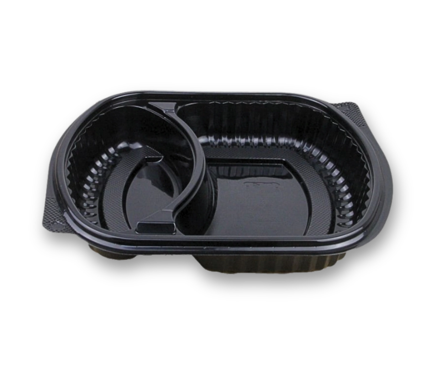 Menu mísa PP/Microwave černá 2-dílný včetně víčka (PP) [50 ks]