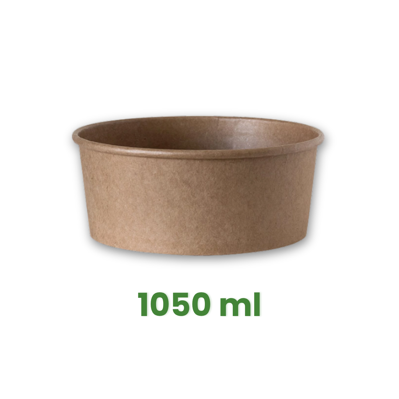PREMIUM salátová miska 1050 ml Ø184mm, Kraft hnědá bez víčka [50 ks]