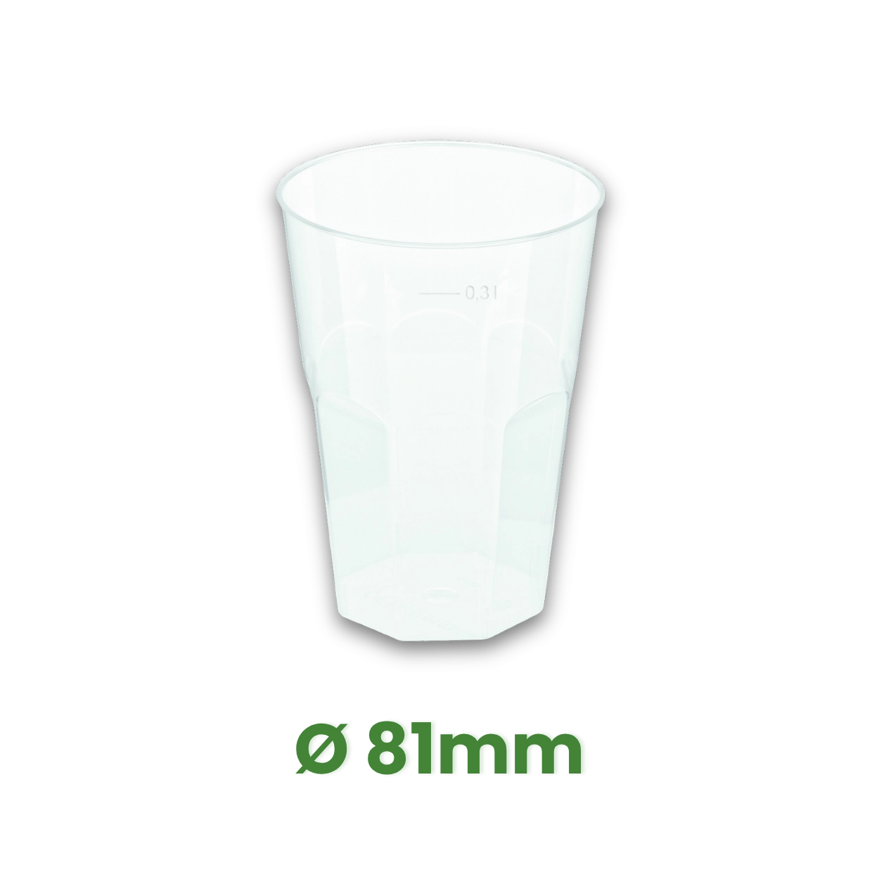 Vratný kelímek koktejlový 0,3L Ø81mm, extra-silný PP [15 ks]