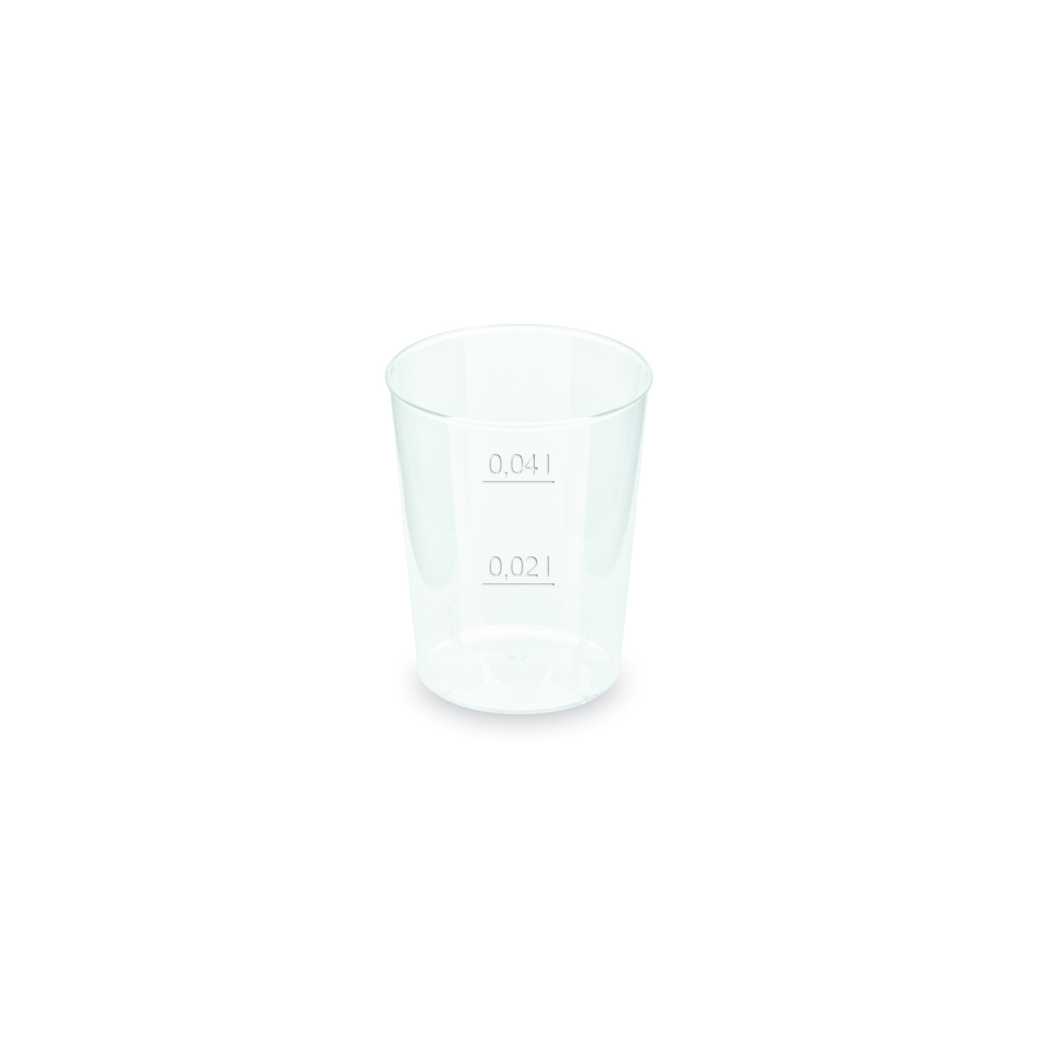 Kelímek vratný (PP) Ø43mm 2cl/4cl [50 ks]