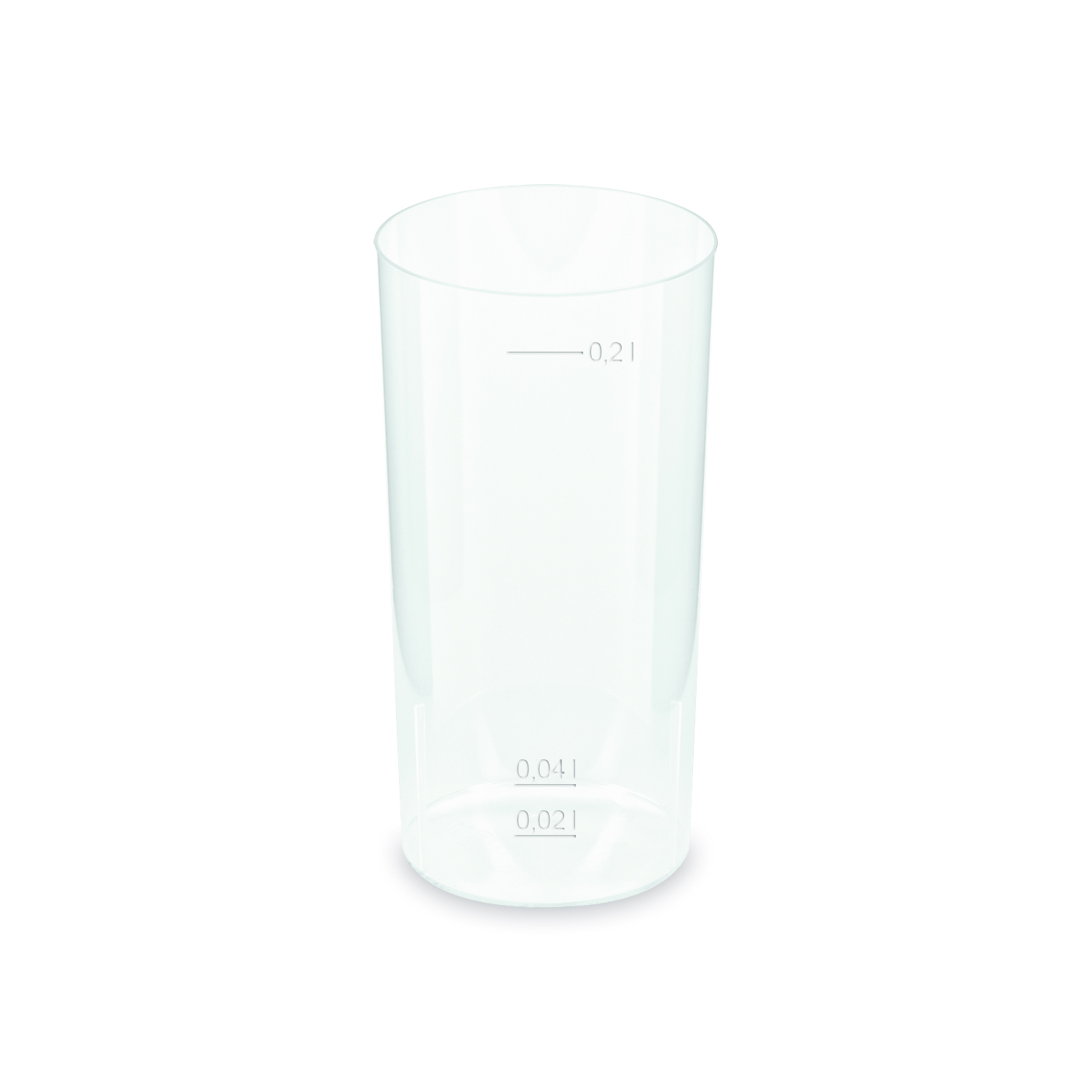 Kelímek vratný (PP) Longdrink Ø56mm 2cl/0,2L [10 ks]