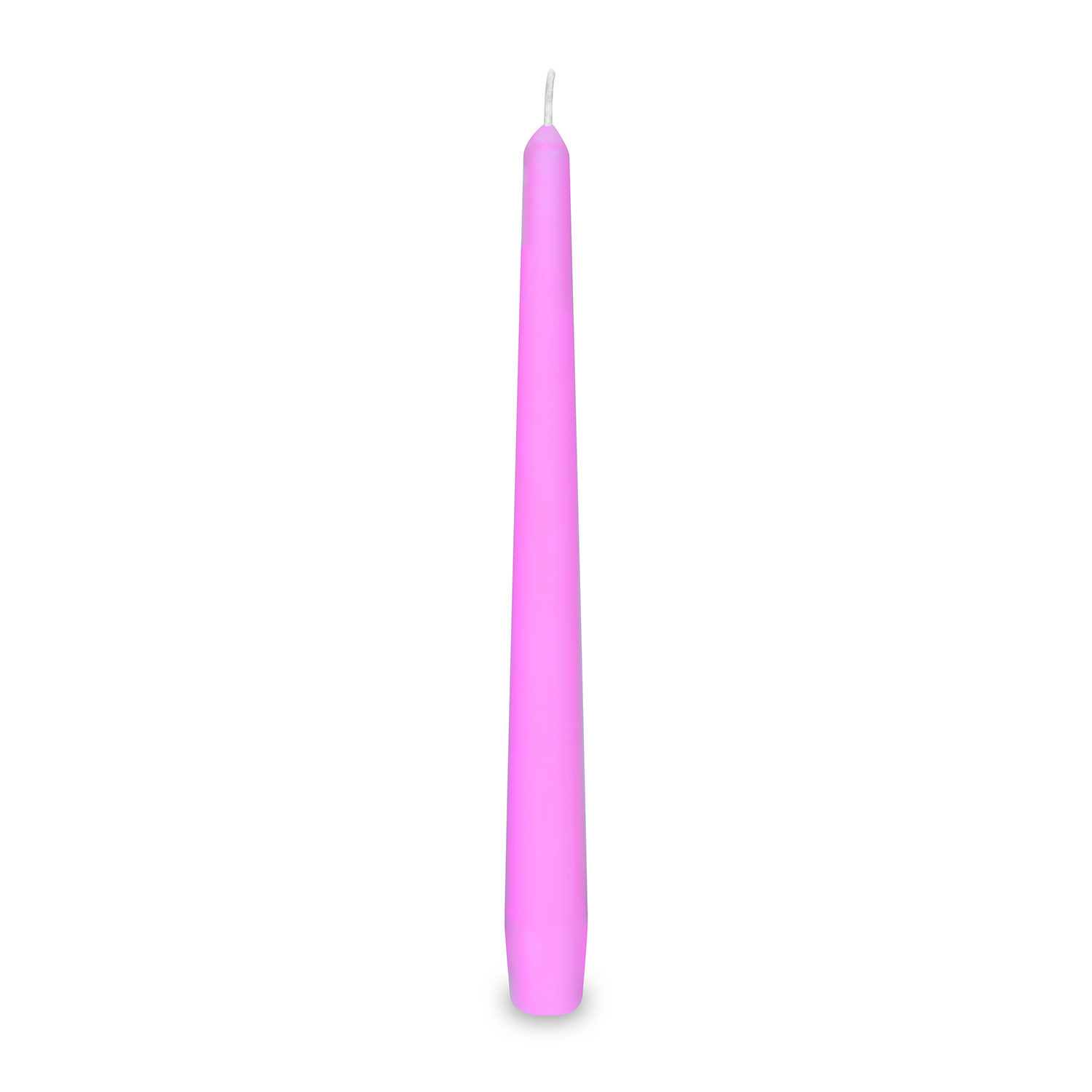 Svíčka kónická 245 mm růžová [10 ks]