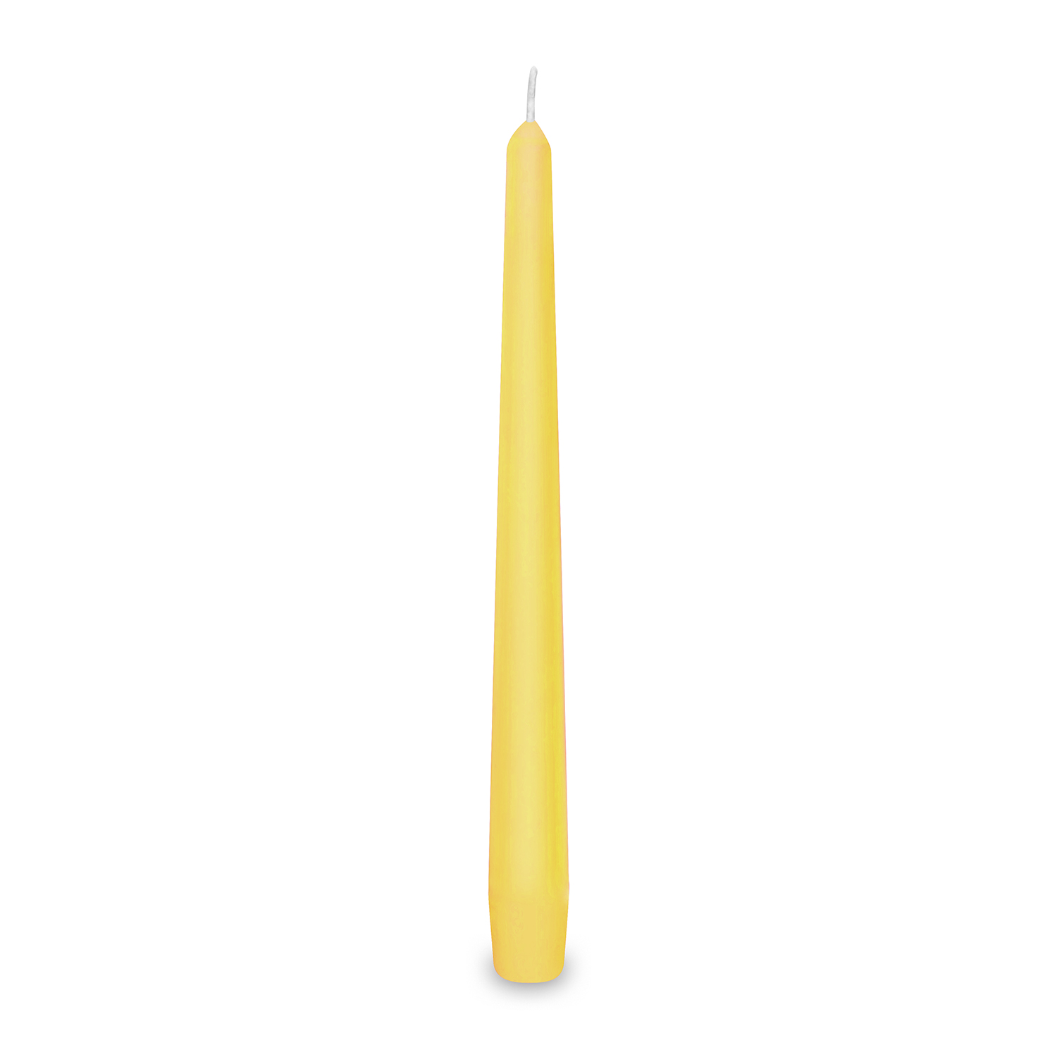 Svíčka kónická 245 mm žlutá [10 ks]