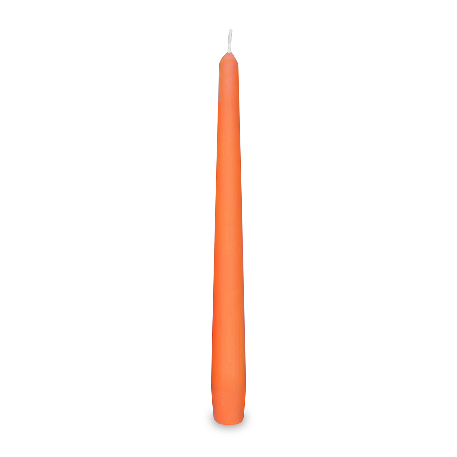 Svíčka kónická 245 mm oranžová [10 ks]