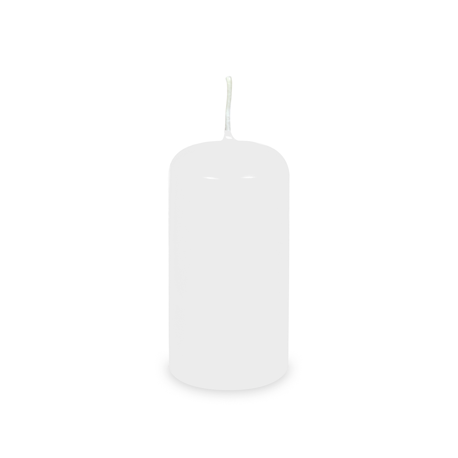 Svíčka válcová Ø 50 x 100 mm bílá [4 ks]