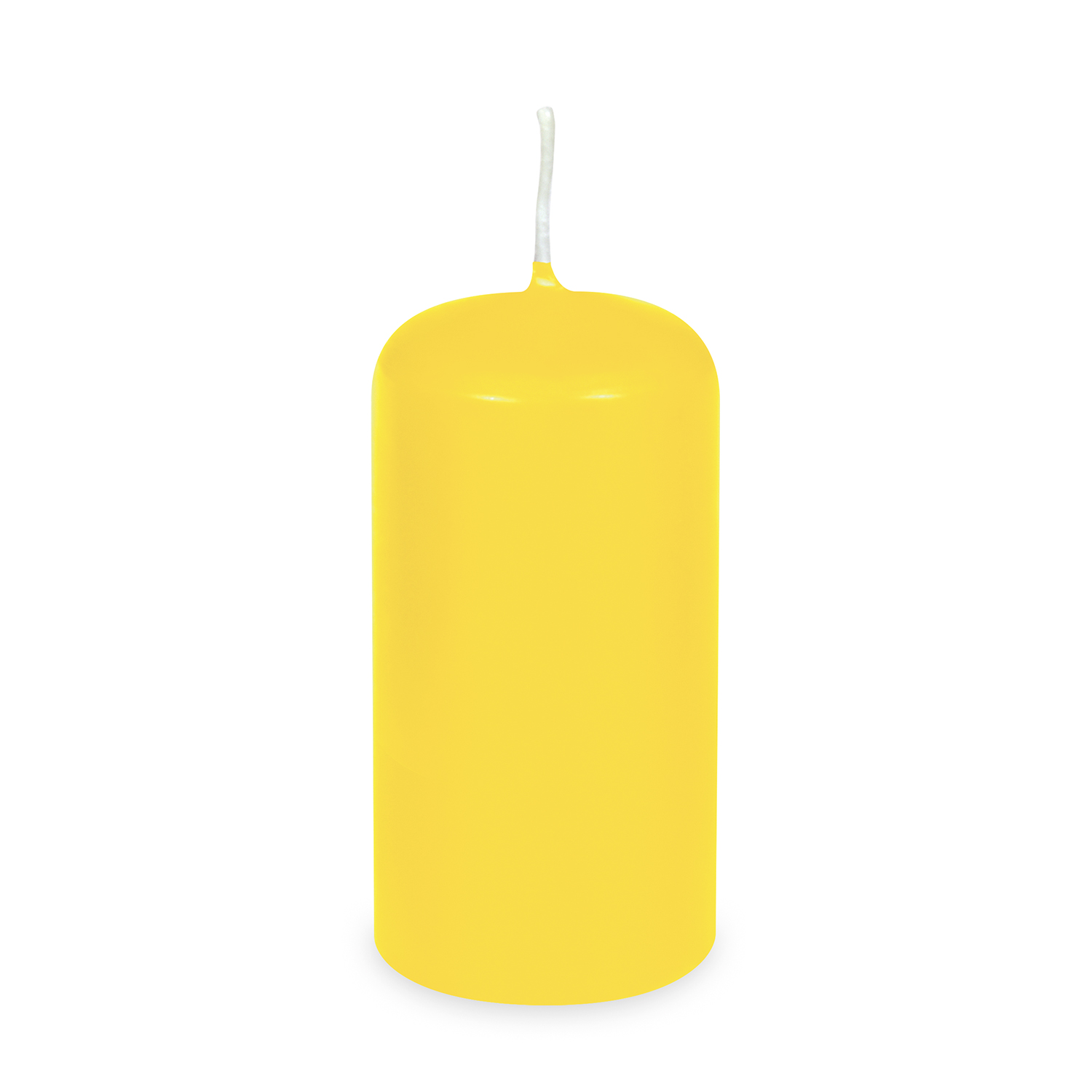 Svíčka válcová Ø 60 x 120 mm žlutá [1 ks]