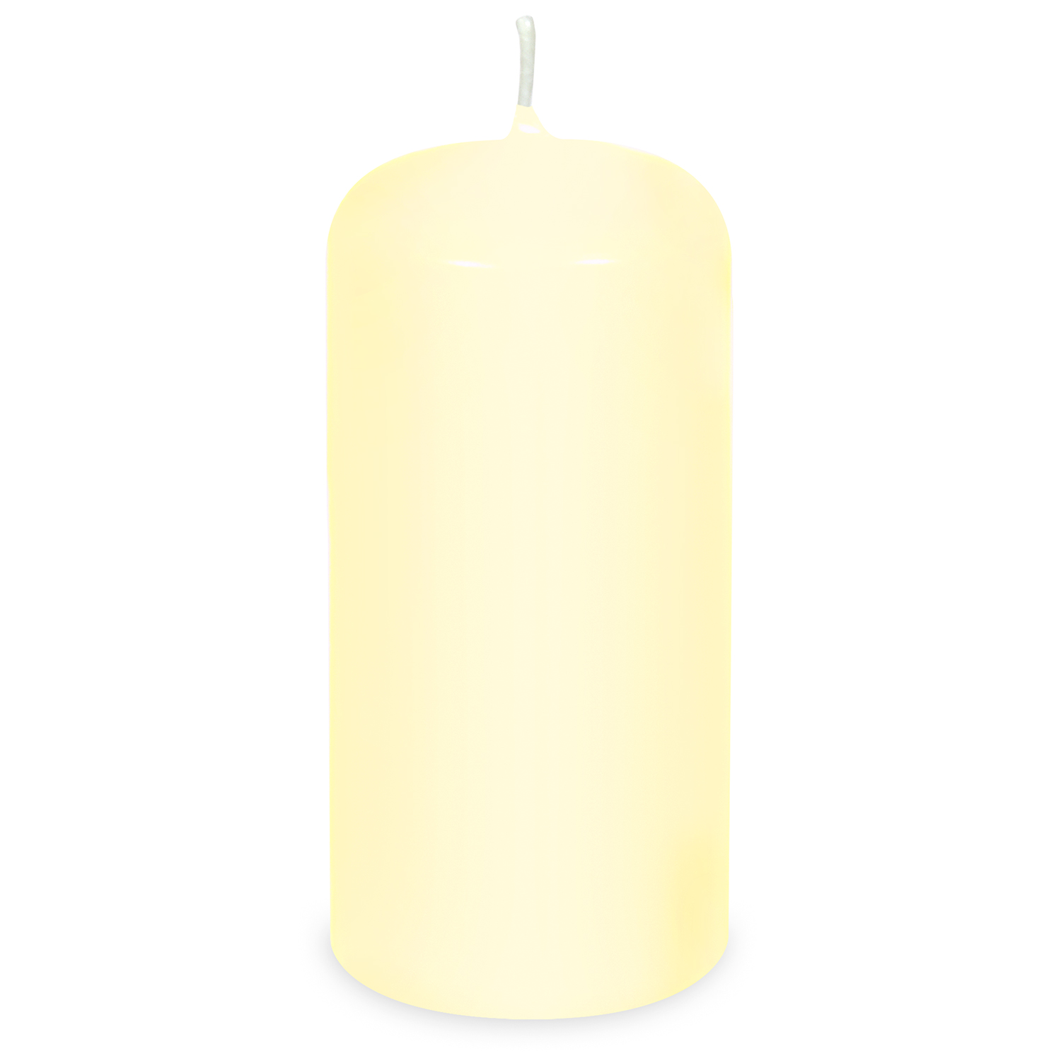 Svíčka válcová Ø 80 x 200 mm béžová [1 ks]