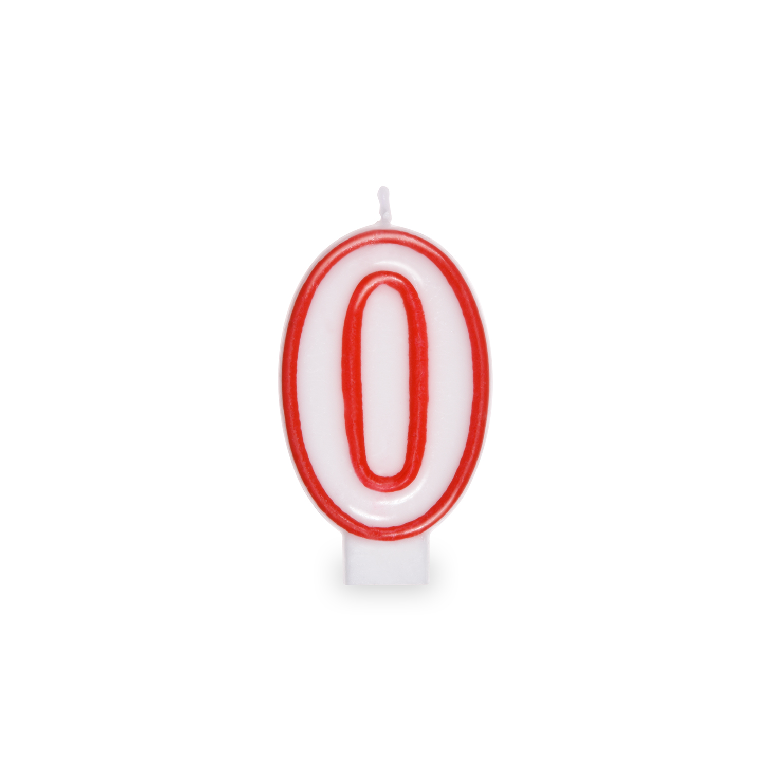 Svíčka číslová "0" 75 mm [1 ks]