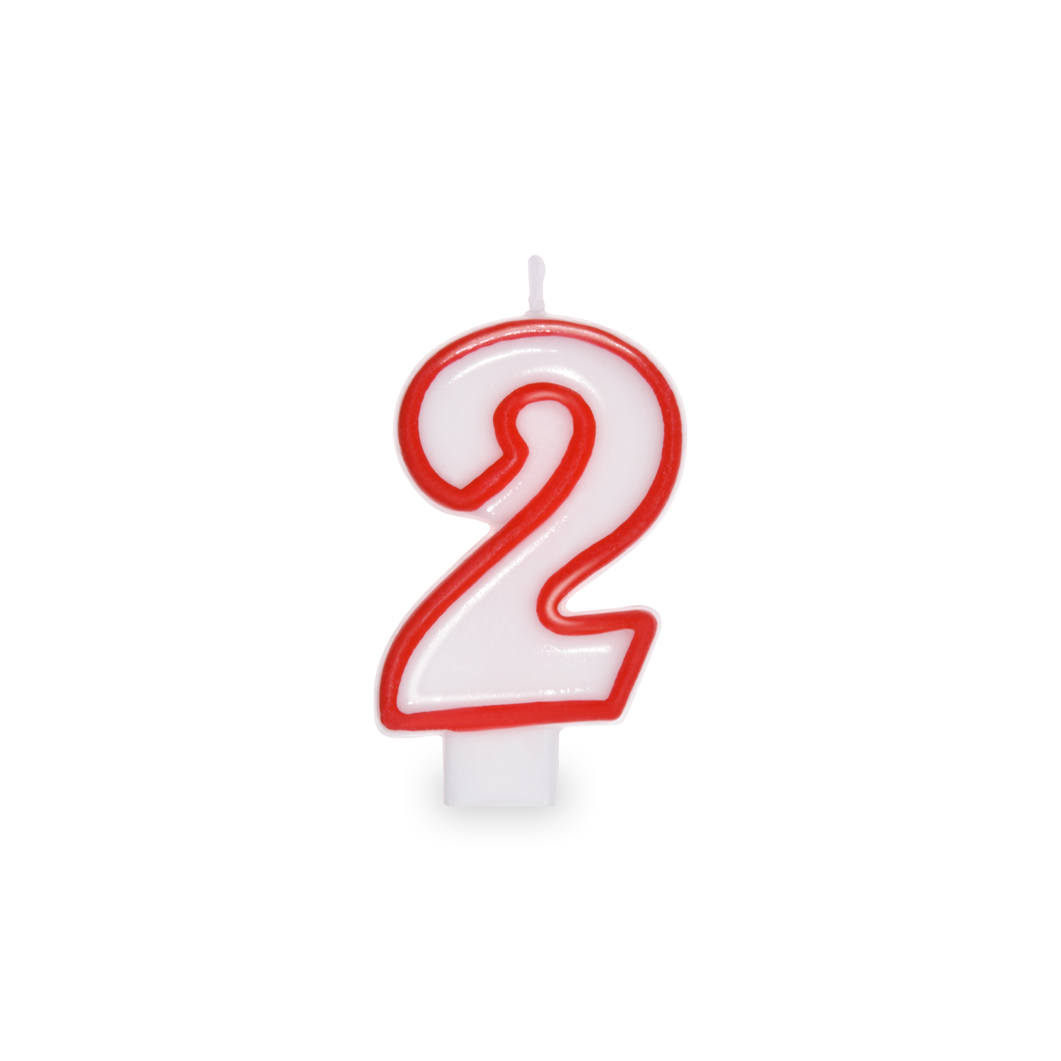 Svíčka číslová "2" 75 mm [1 ks]