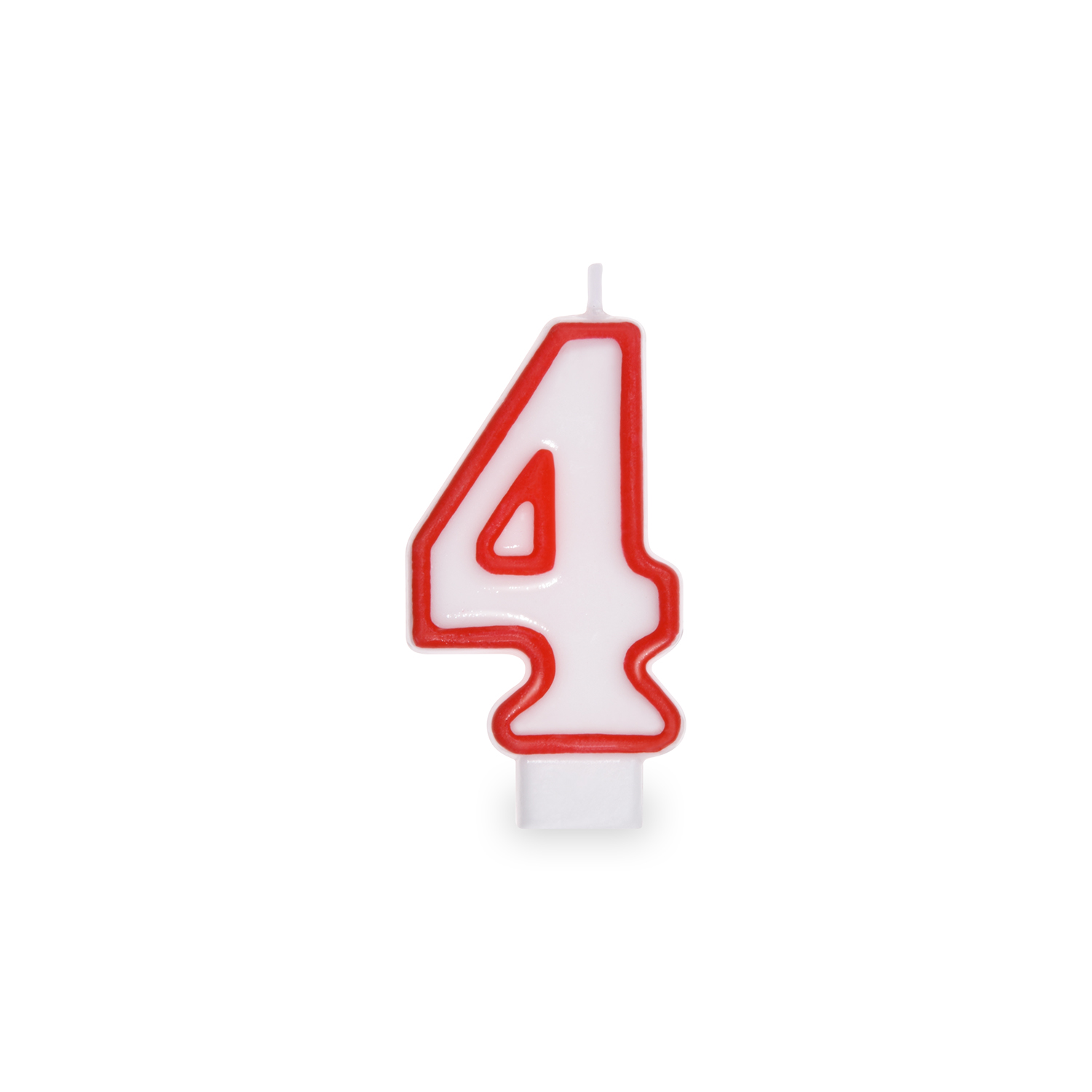 Svíčka číslová "4" 75 mm [1 ks]