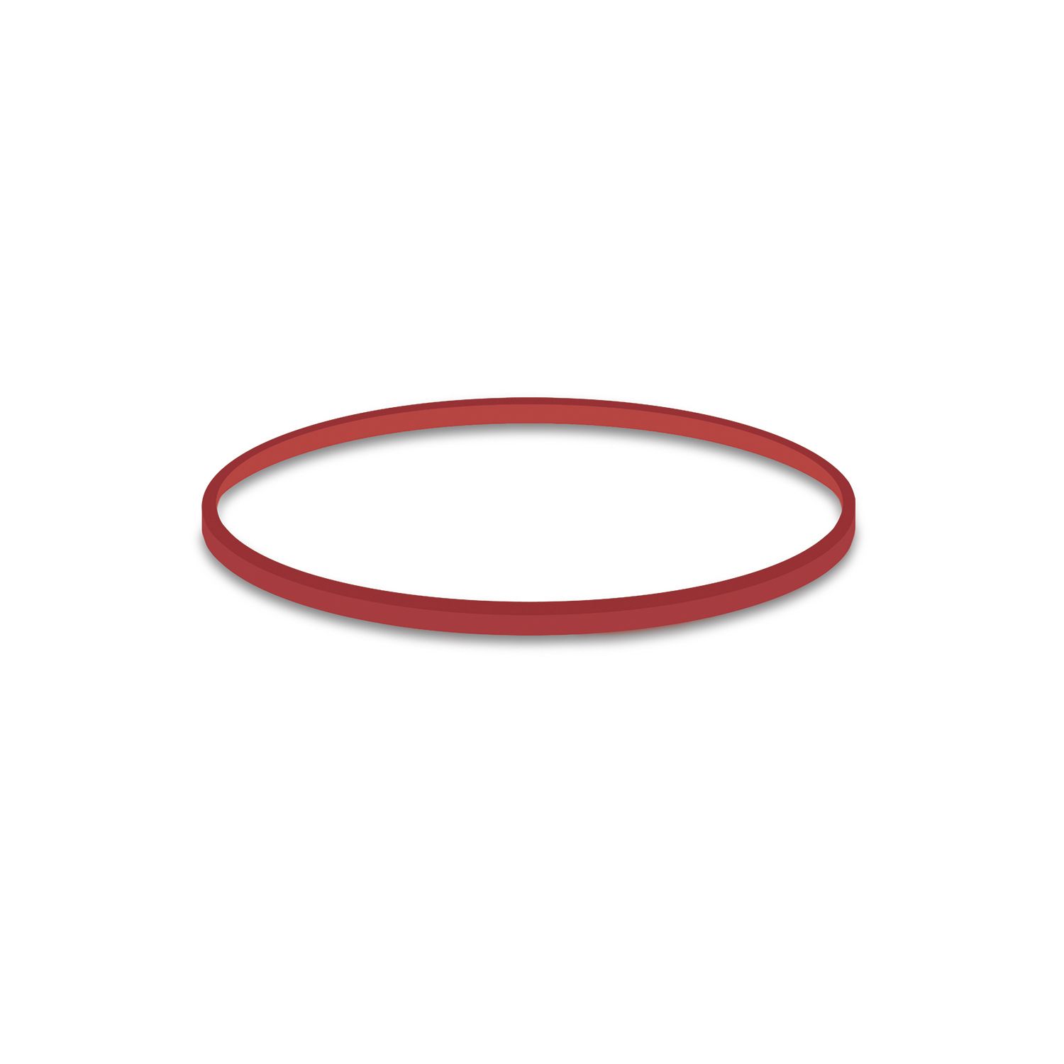 Gumička červená slabá (1 mm, Ø 8 cm) [1 kg]