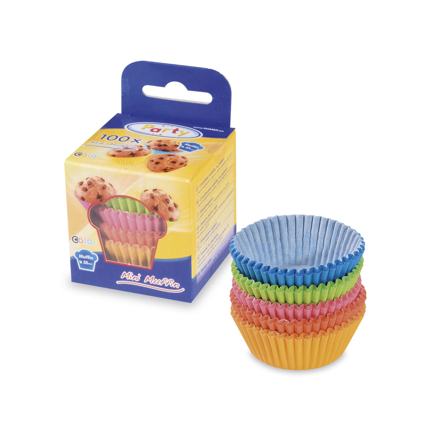 Cukrářský košíček barevný mix Ø 35 x 20 mm [100 ks]