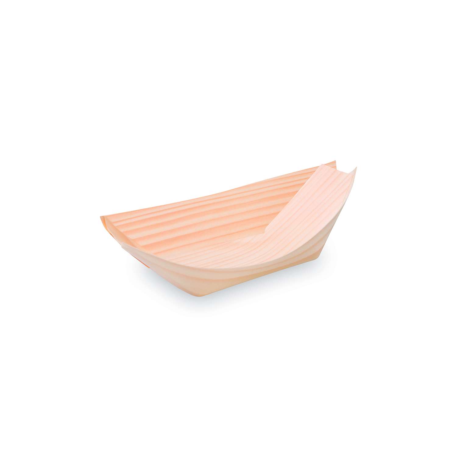 Fingerfood miska dřevěná, lodička 13 x 8 cm [100 ks]