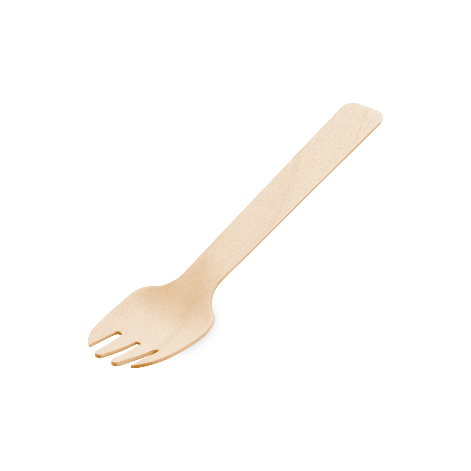 Vidlička na moučník dřevěná 10,5cm [100 ks]