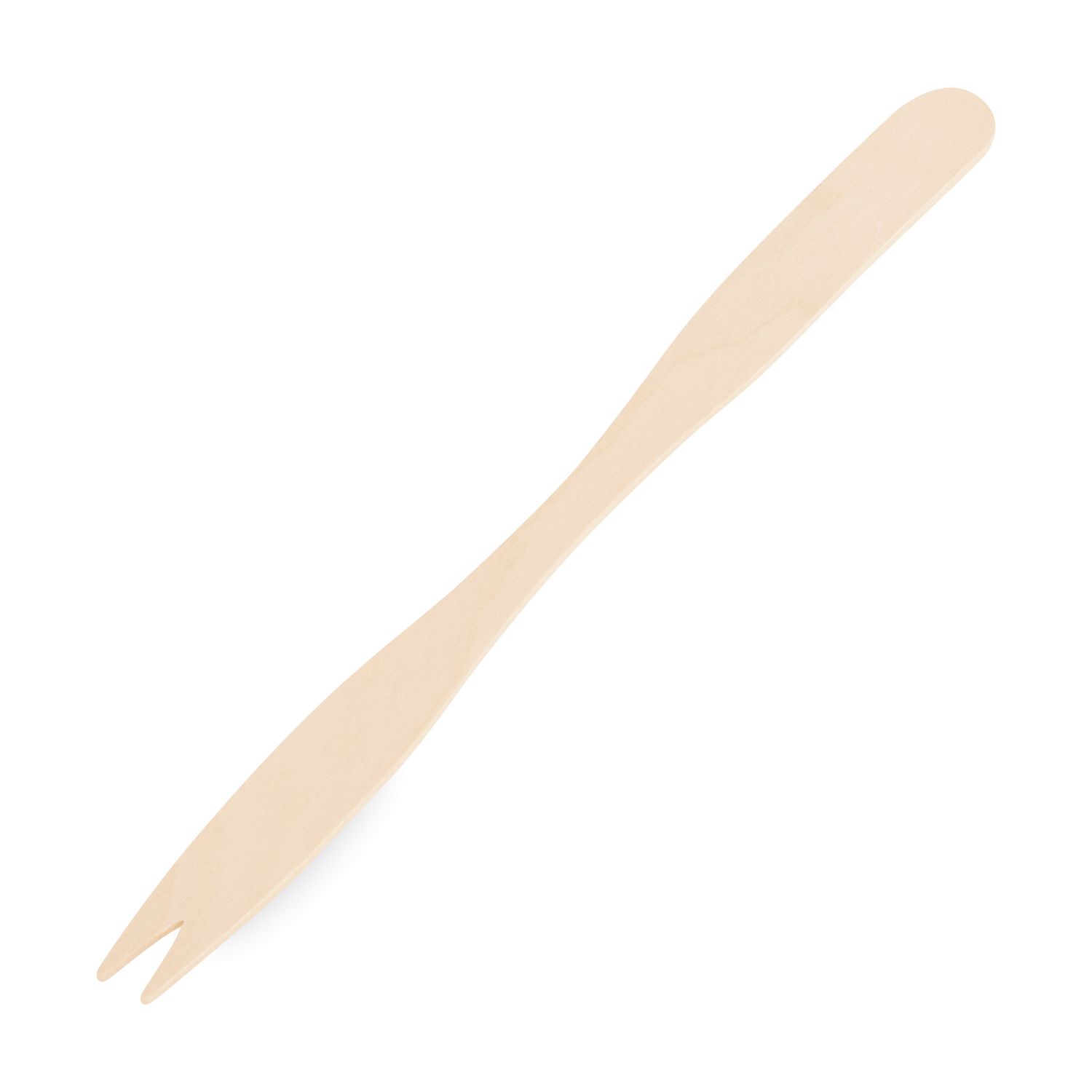 Vidlička svačinová dlouhá ze dřeva 14 cm [500 ks]