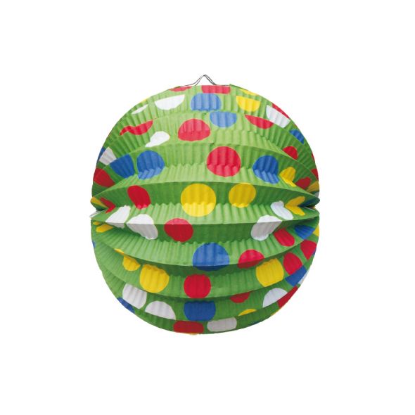 Lampión kulatý PARTY zelený Ø 24 cm [1 ks]