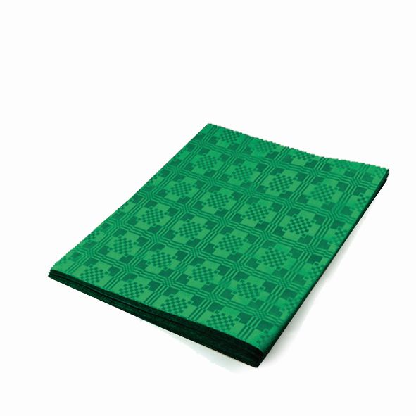 Pap. ubrus skládaný 1,80 x 1,20 m tmavě zelený [1 ks]