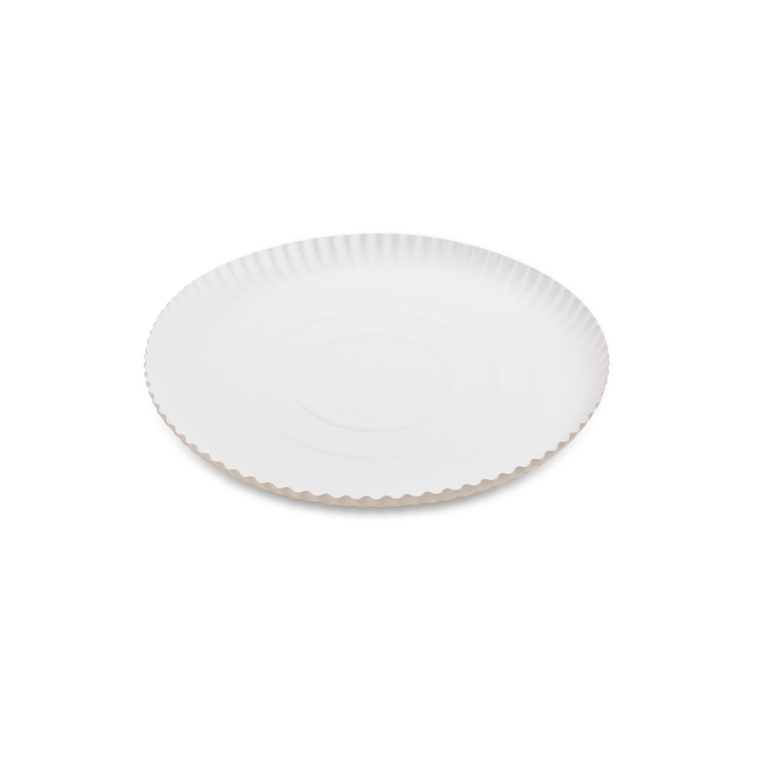 Papírový talíř hluboký bílý Ø26cm [50 ks]