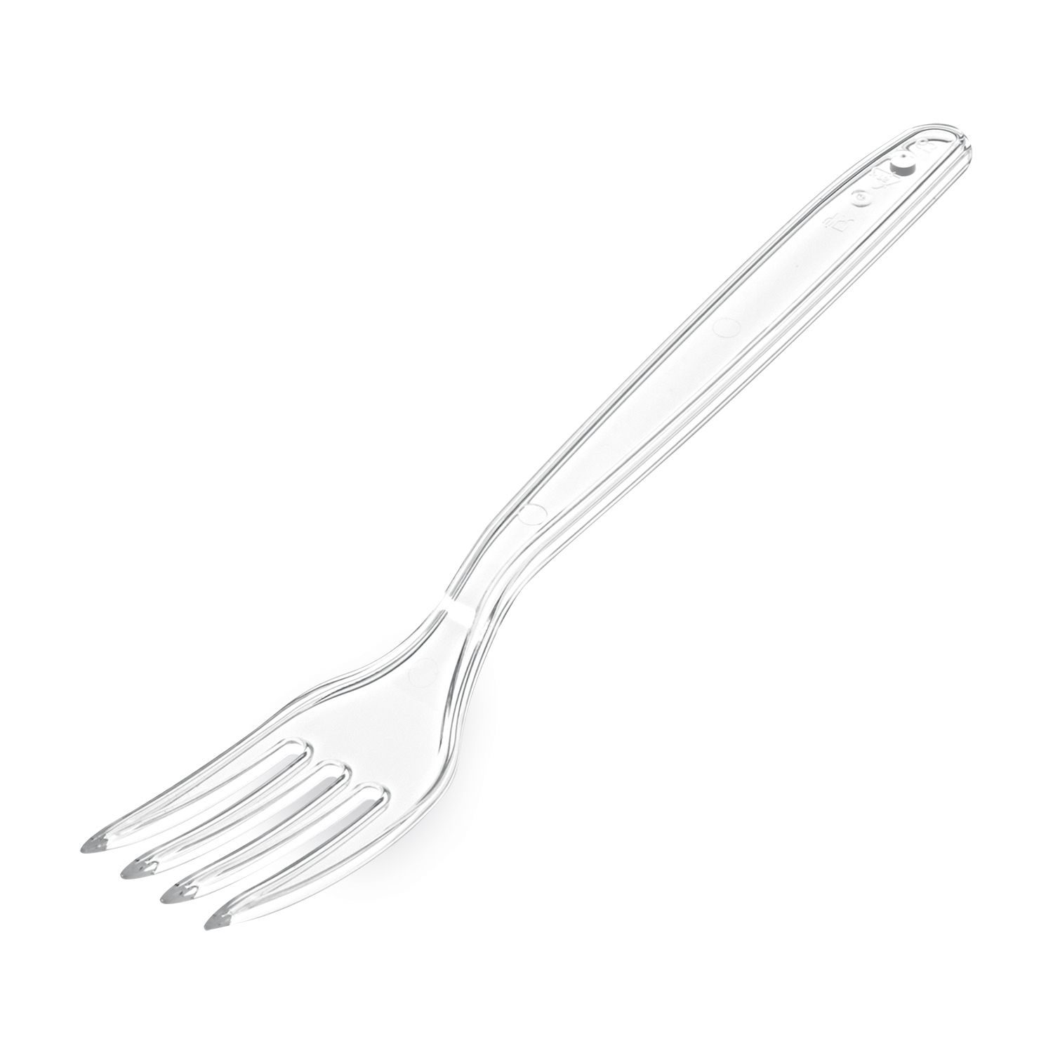 Vidlička PREMIUM průhledná 18,5 cm [50 ks]