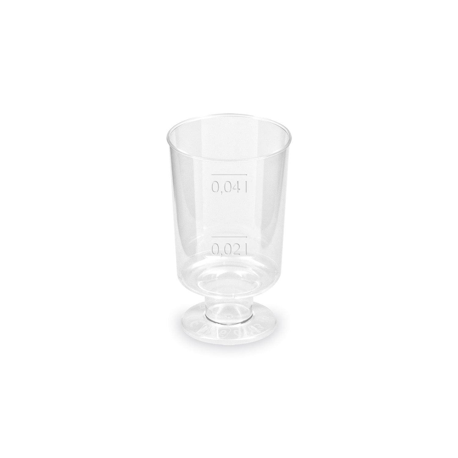 Kelímek krystal na stopce 2 cl / 4 cl [20 ks]
