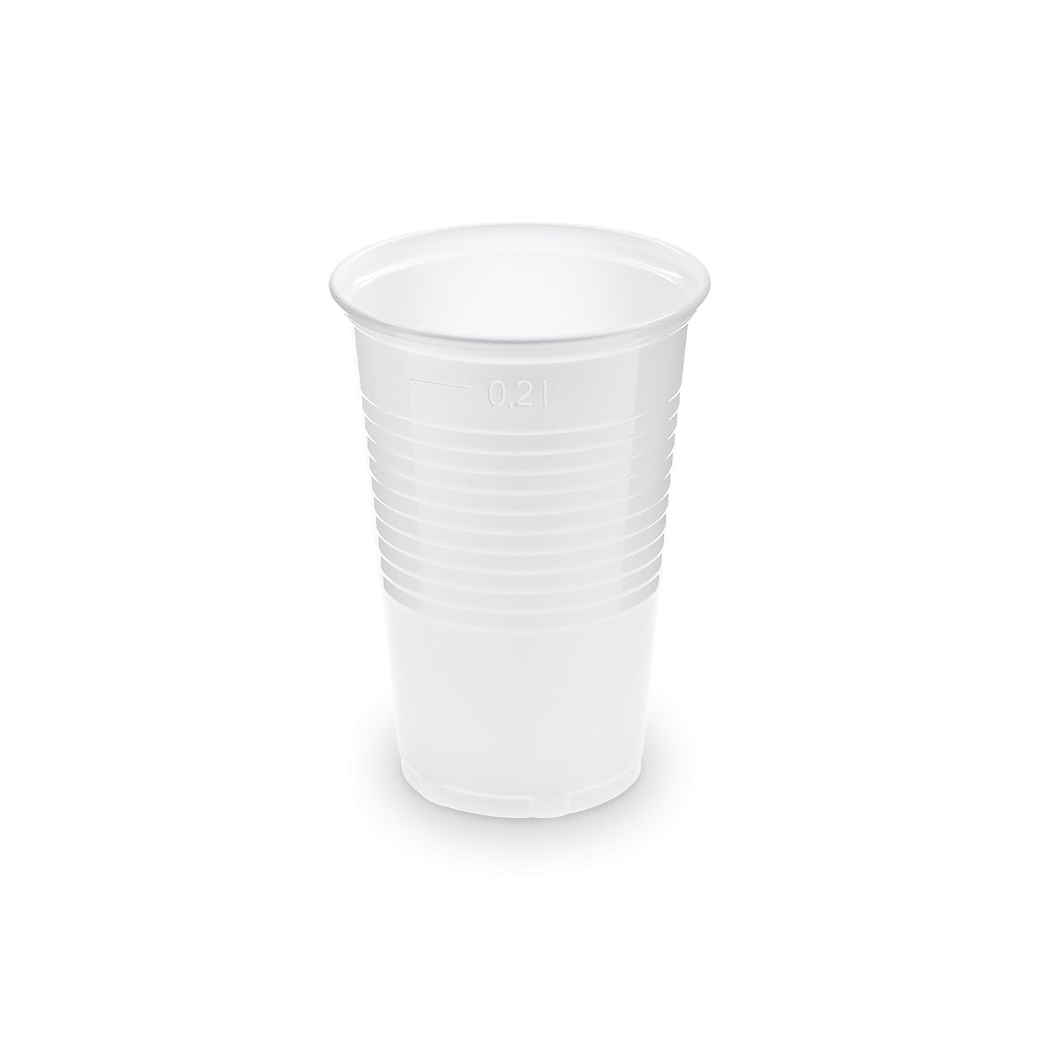 Kelímek bílý 0,2 l -PP- (Ø 70 mm) [100 ks]