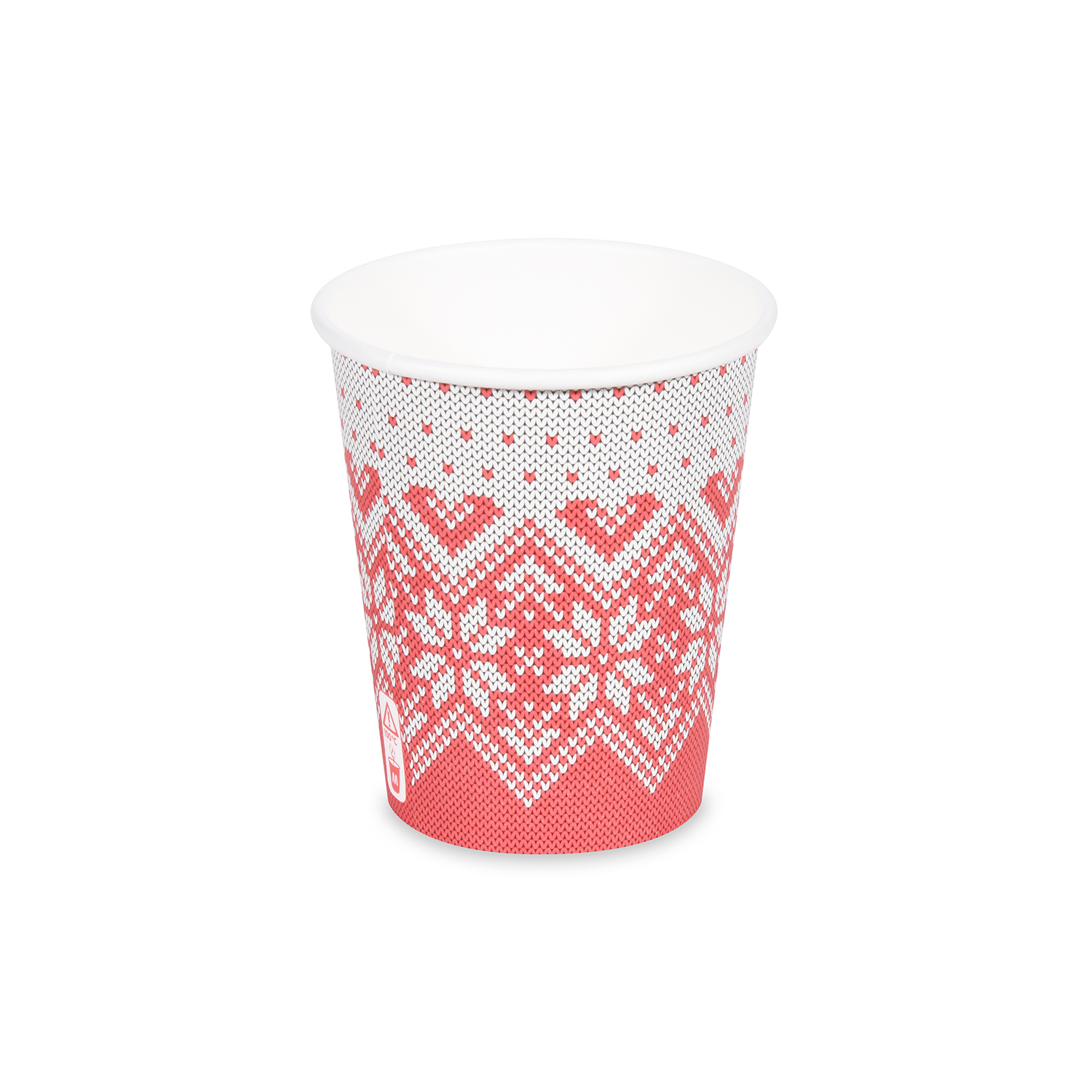 Papírový kelímek "Zimní období" 280 ml, M (Ø 80 mm) [50 ks]