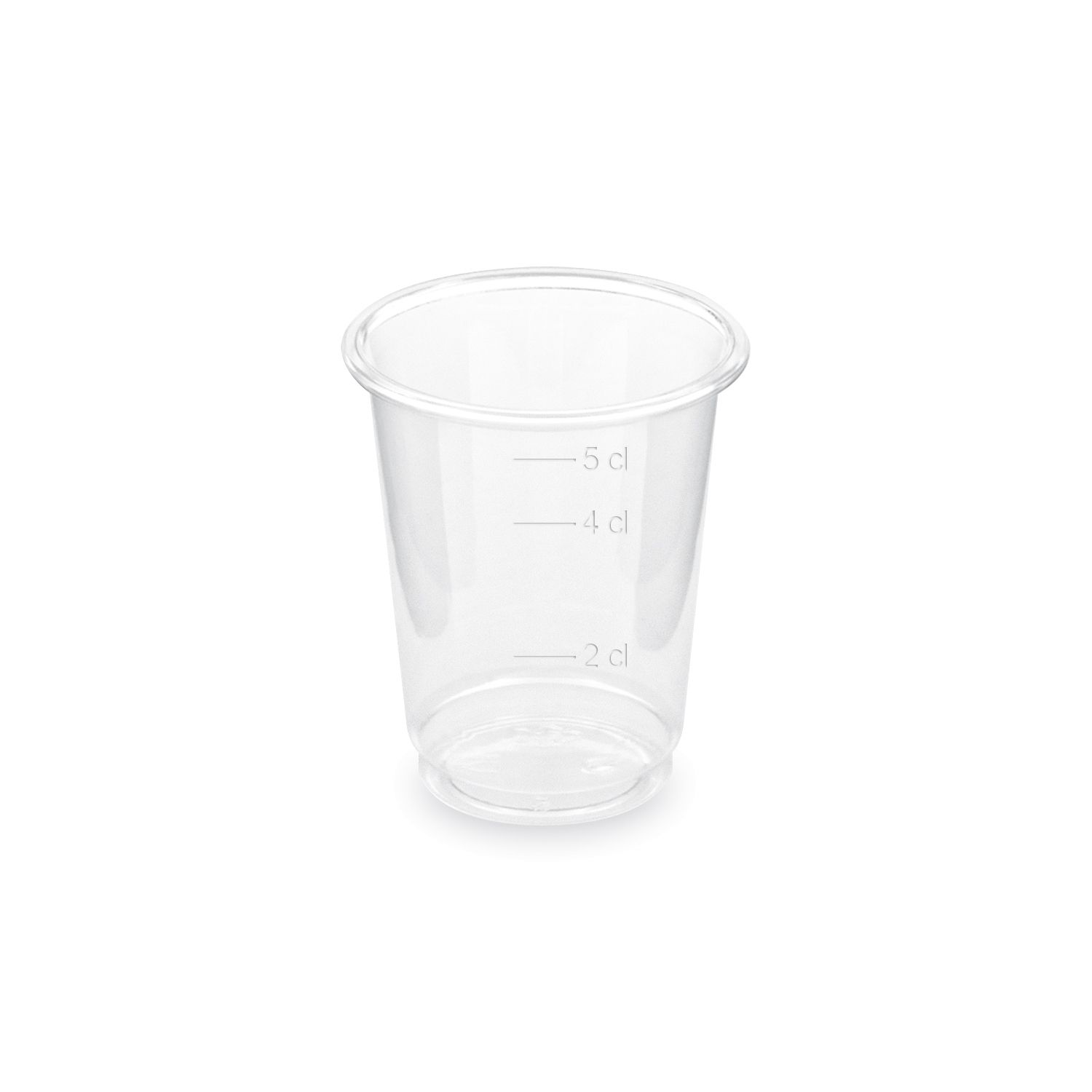 Kelímek čirý PET 2 cl / 4 cl / 5 cl (Ø 48 mm) [40 ks]