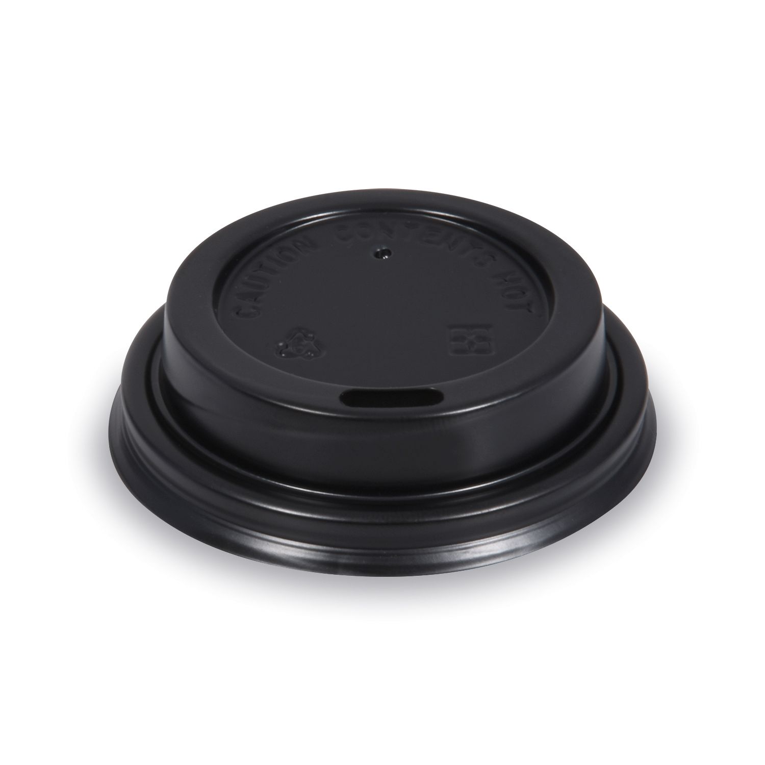 Víčko vypouklé černé pro papírové kelímky Ø 62 mm [50 ks]
