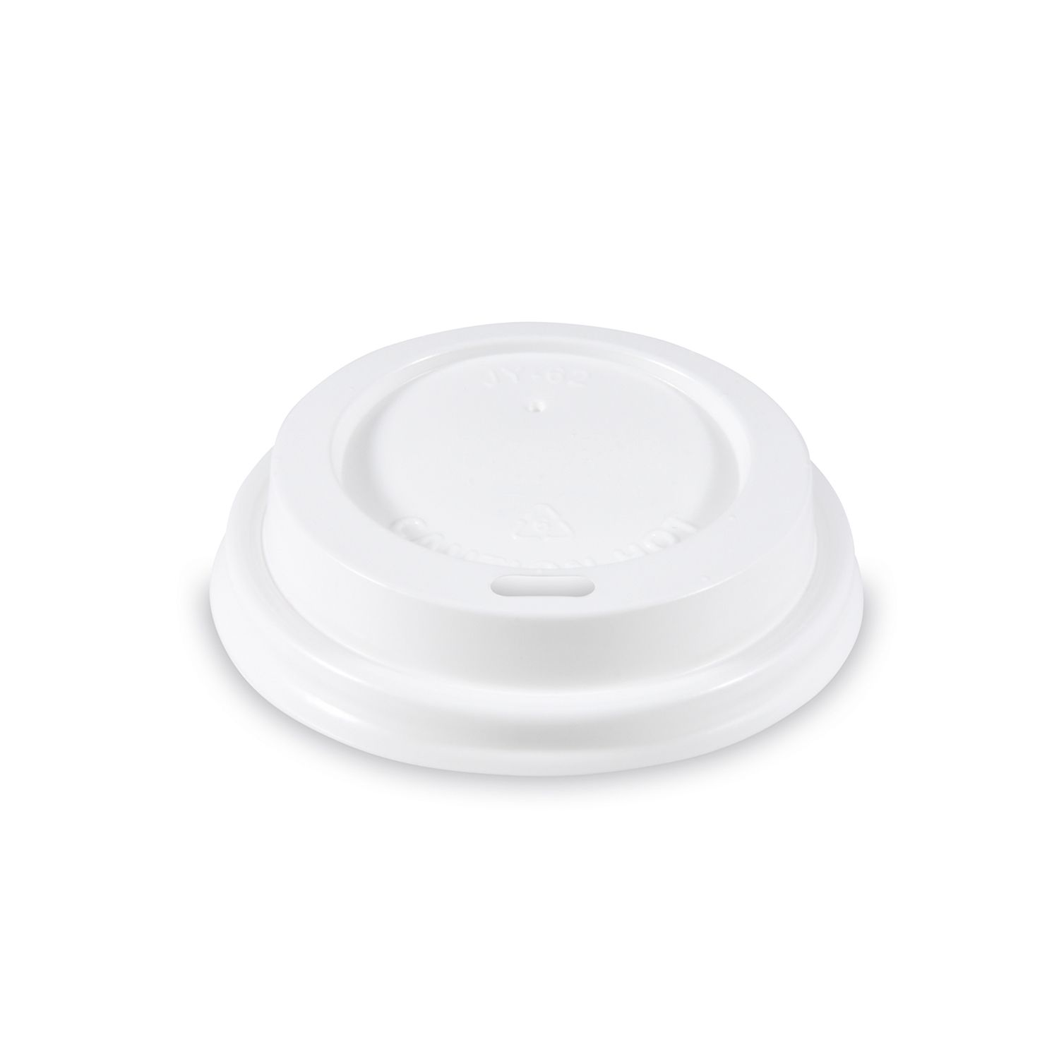 Víčko vypouklé bílé pro papírové kelímky Ø 62 mm [50 ks]