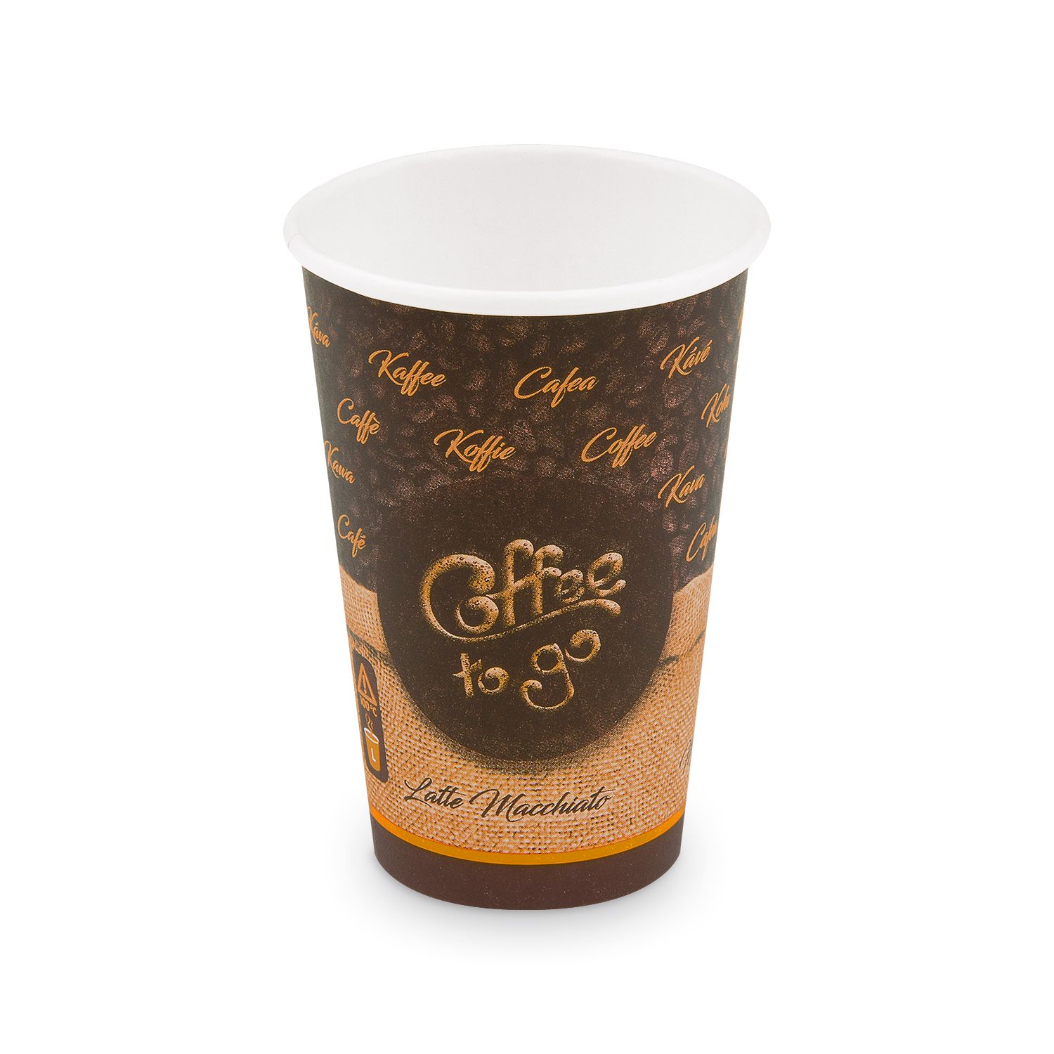 Papírový kelímek "Coffee to go" 330 ml, L (Ø 80 mm) [50 ks]