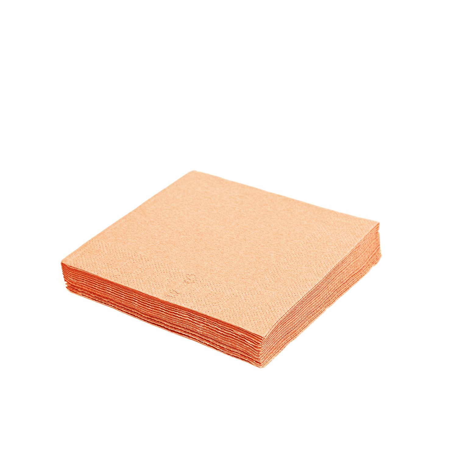 Ubrousek 3vrstvý, 33 x 33 cm apricot [250 ks]