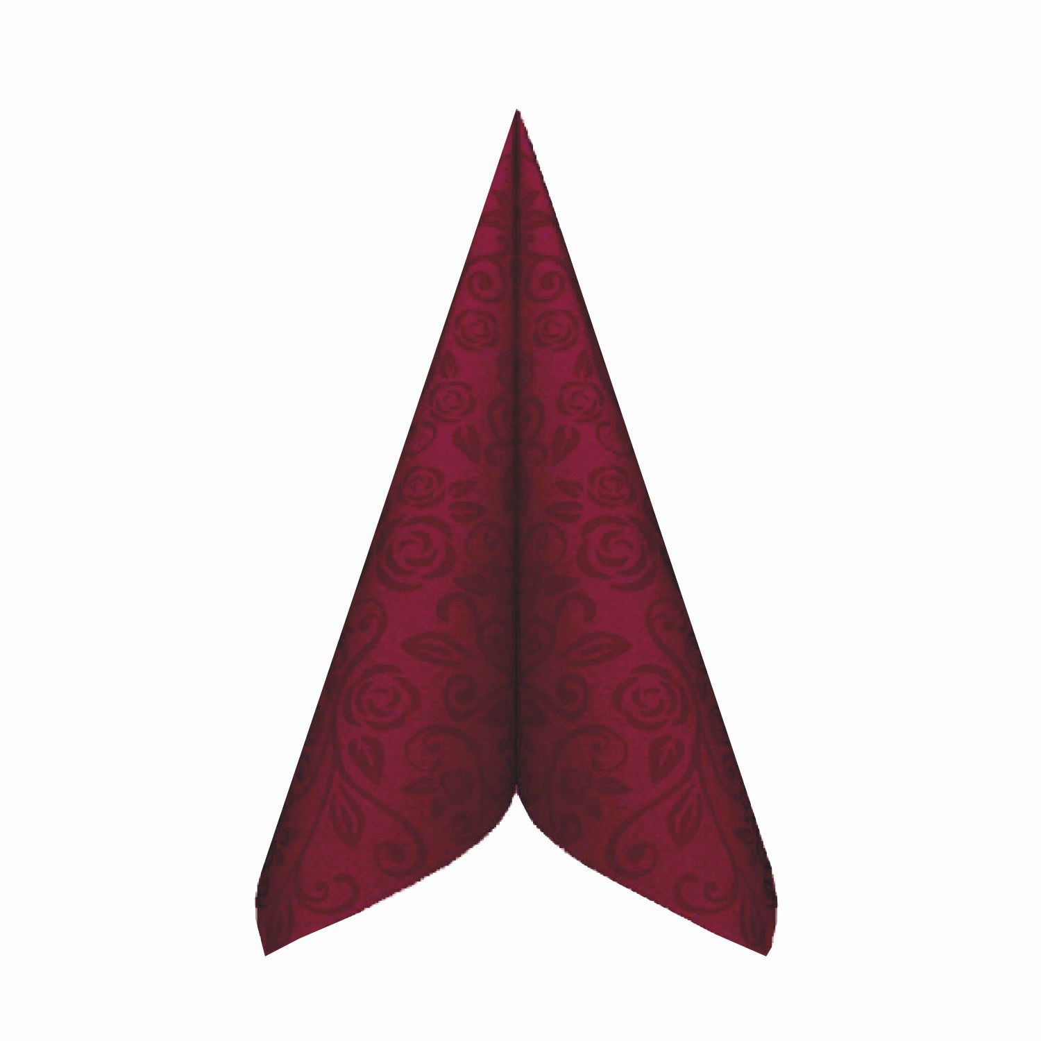 Ubrousek PREMIUM 40x40cm "dekor R" bordový [50 ks]