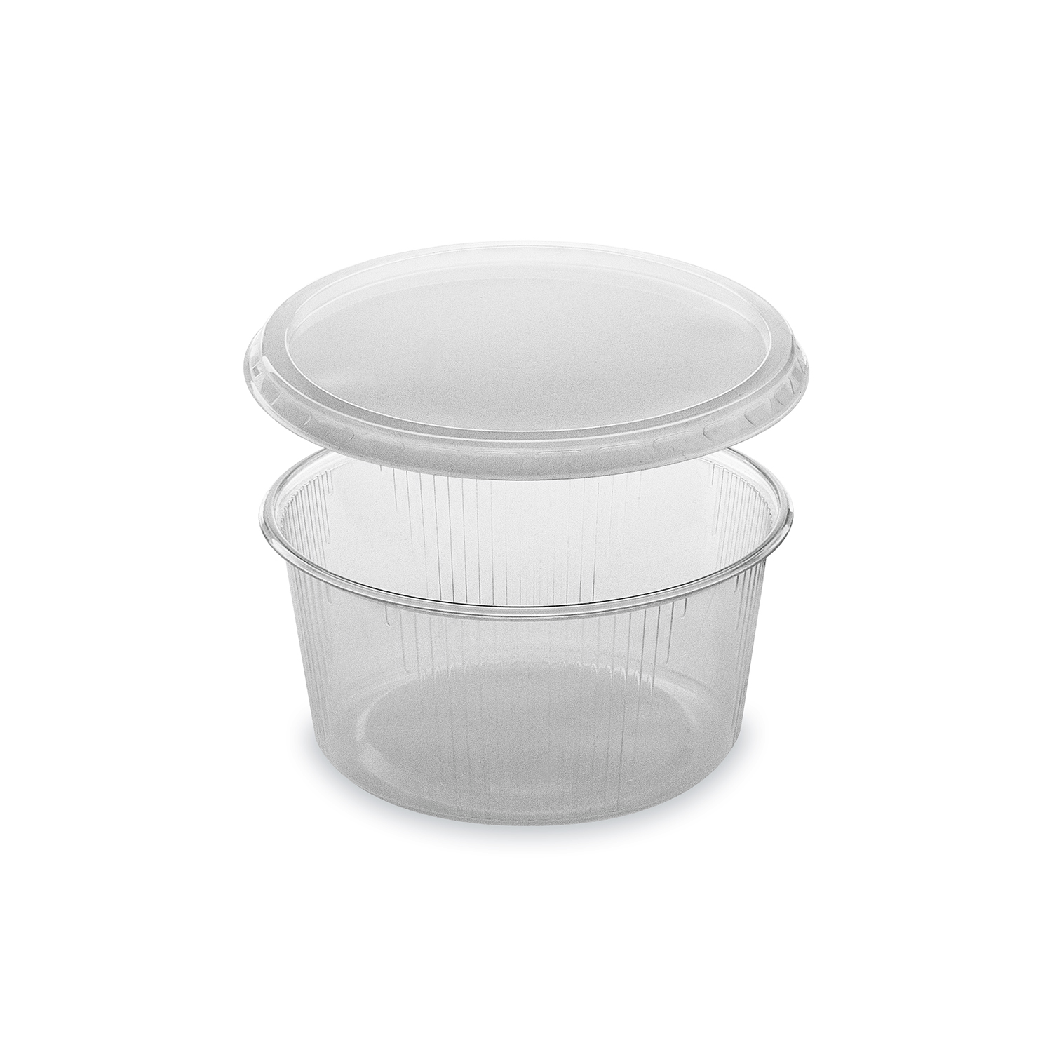 Miska kulatá průhledná 250 ml + víčko (PP) [2 x 250 ks]