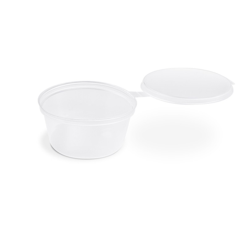 Dresinková miska průhledná s integrovaným víčkem 80ml [50 ks]